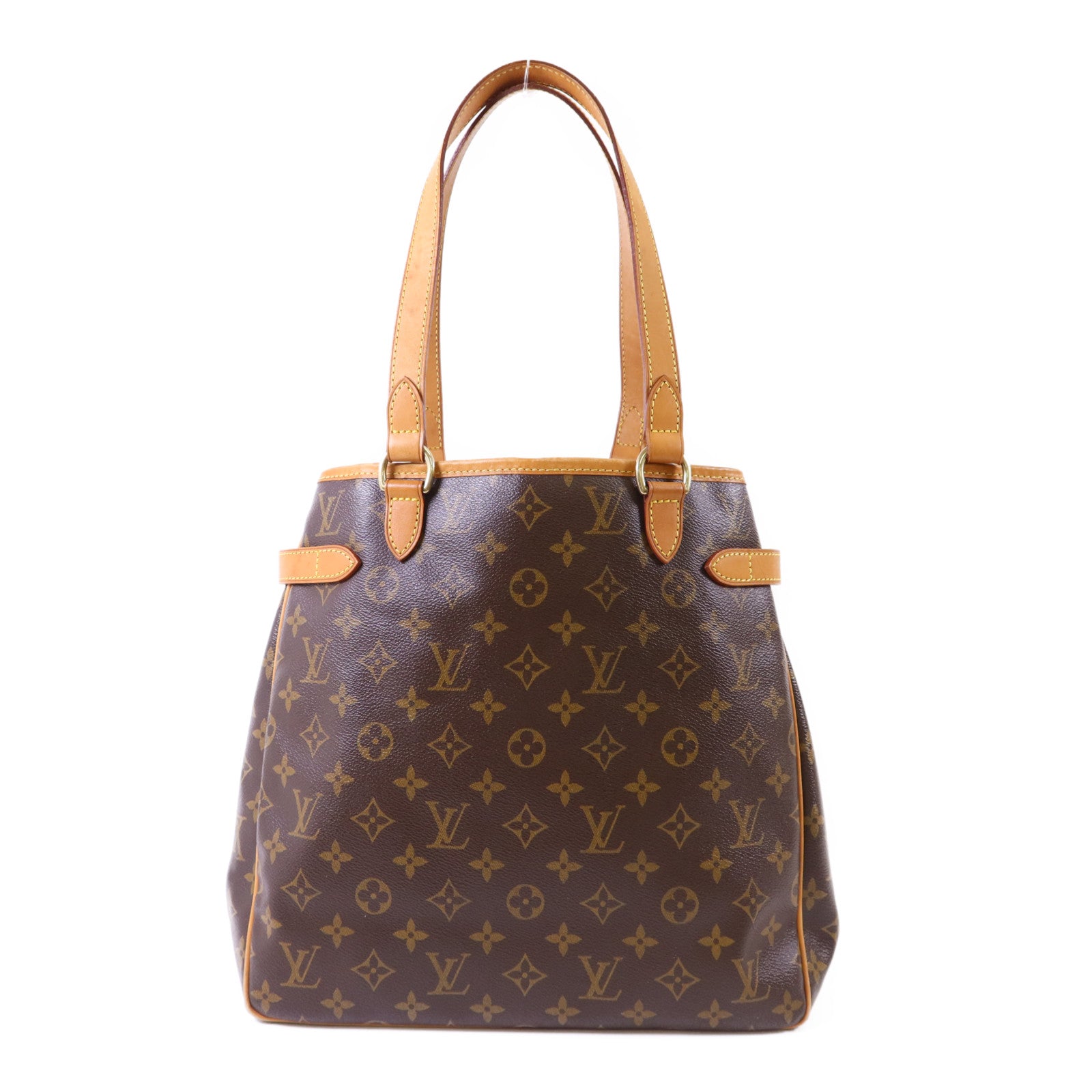 LOUIS VUITTON 【激減優惠】Monogram Batignolles金扣手挽袋棕色