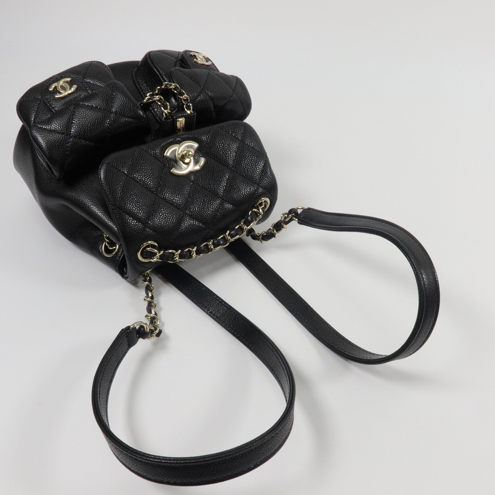 CHANEL 牛皮皮革Mini Duma背包