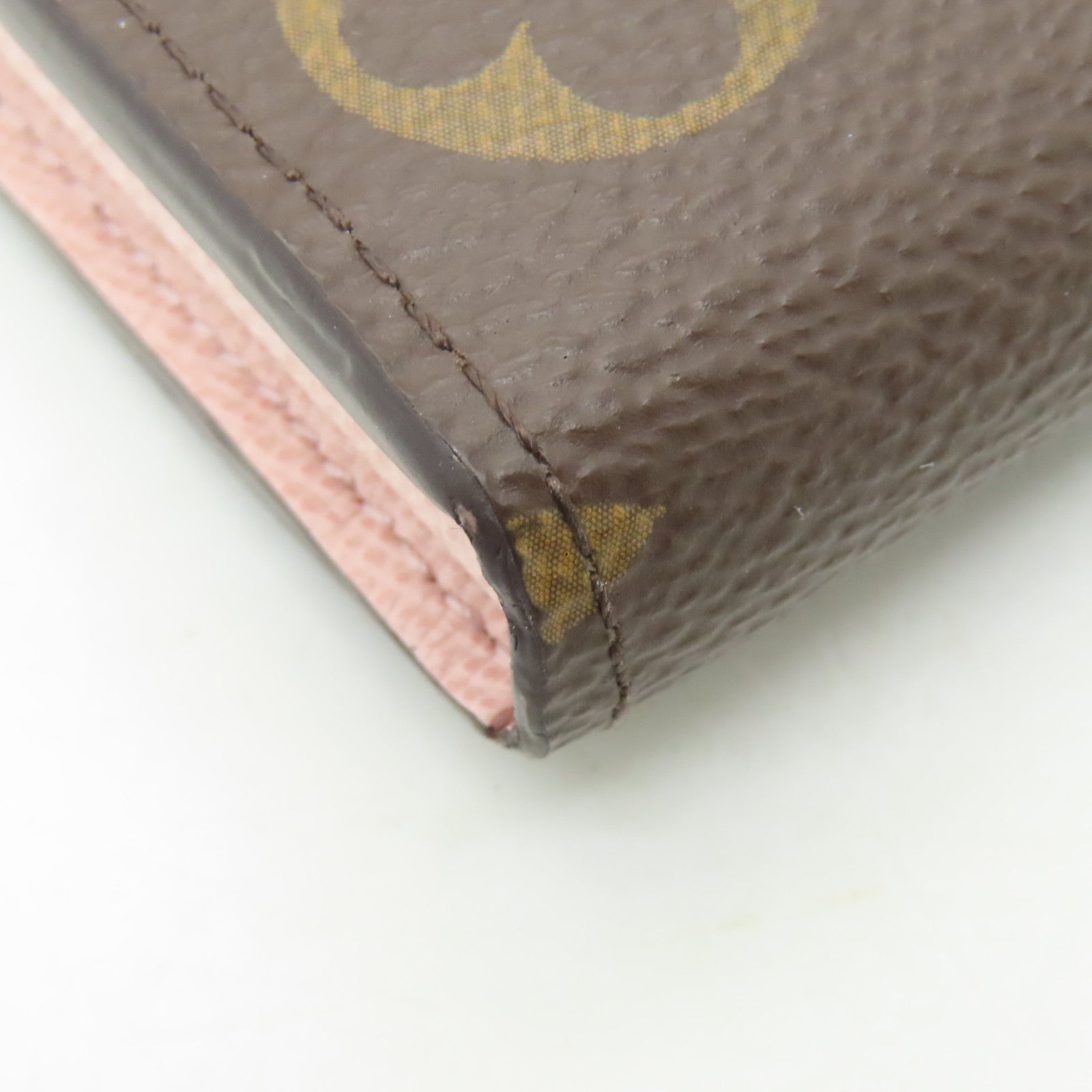 LOUIS VUITTON 【激減優惠】Monogram Sarah Wallet金扣長錢包啡色/粉紅色