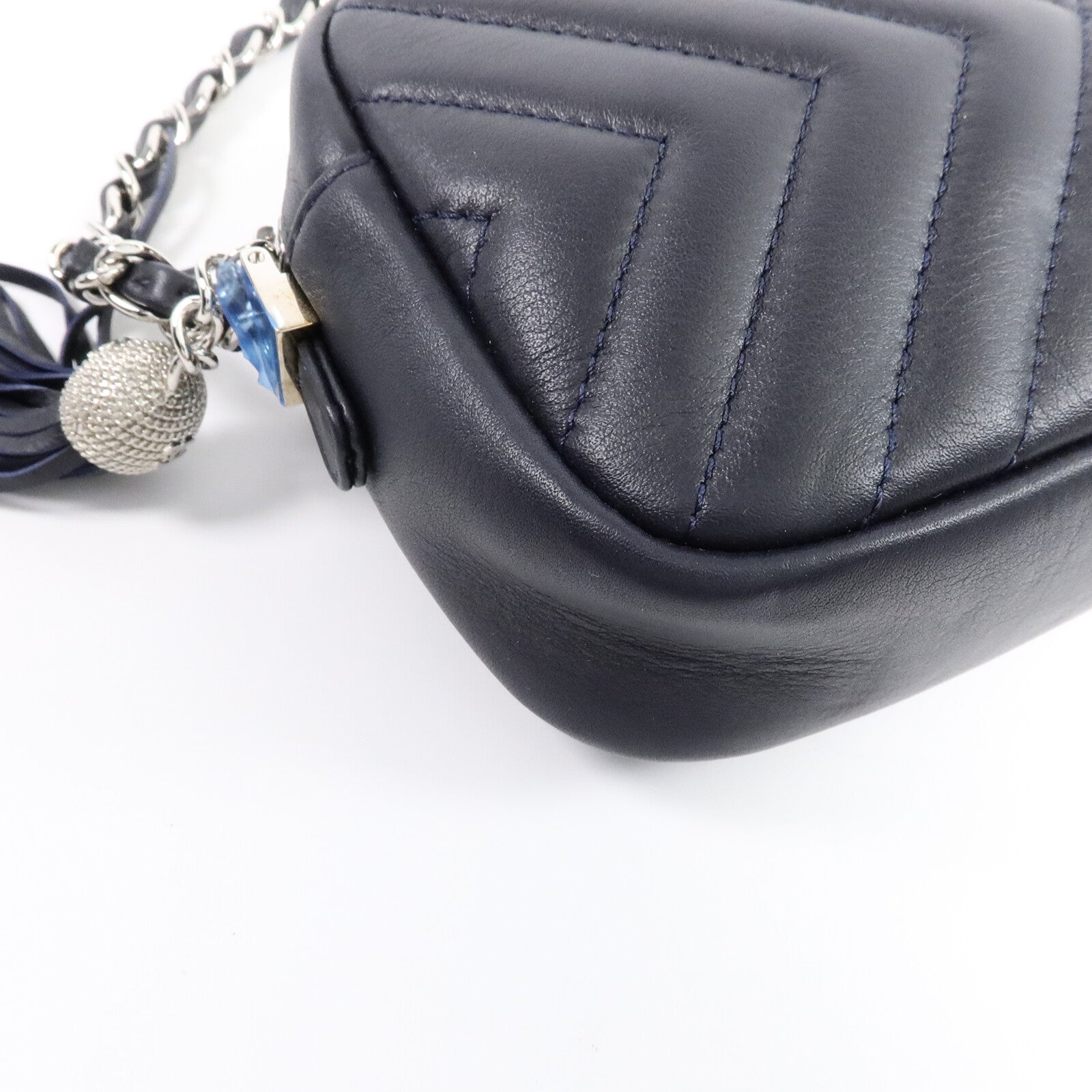 CHANEL 牛皮皮革Camera Bag鏈帶肩背袋
