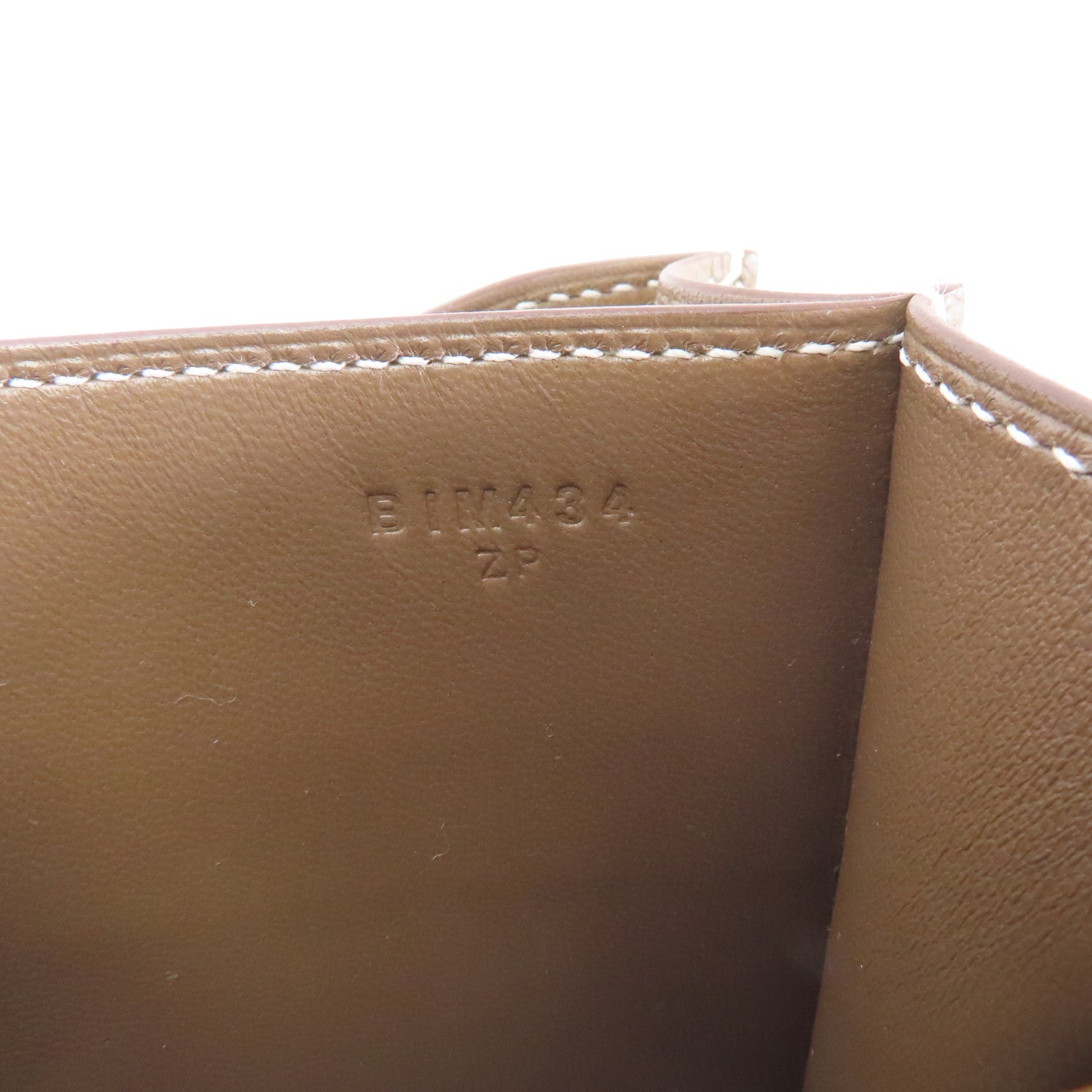 HERMES Epsom皮革Constance Mini金扣肩Etoupe背袋米灰色