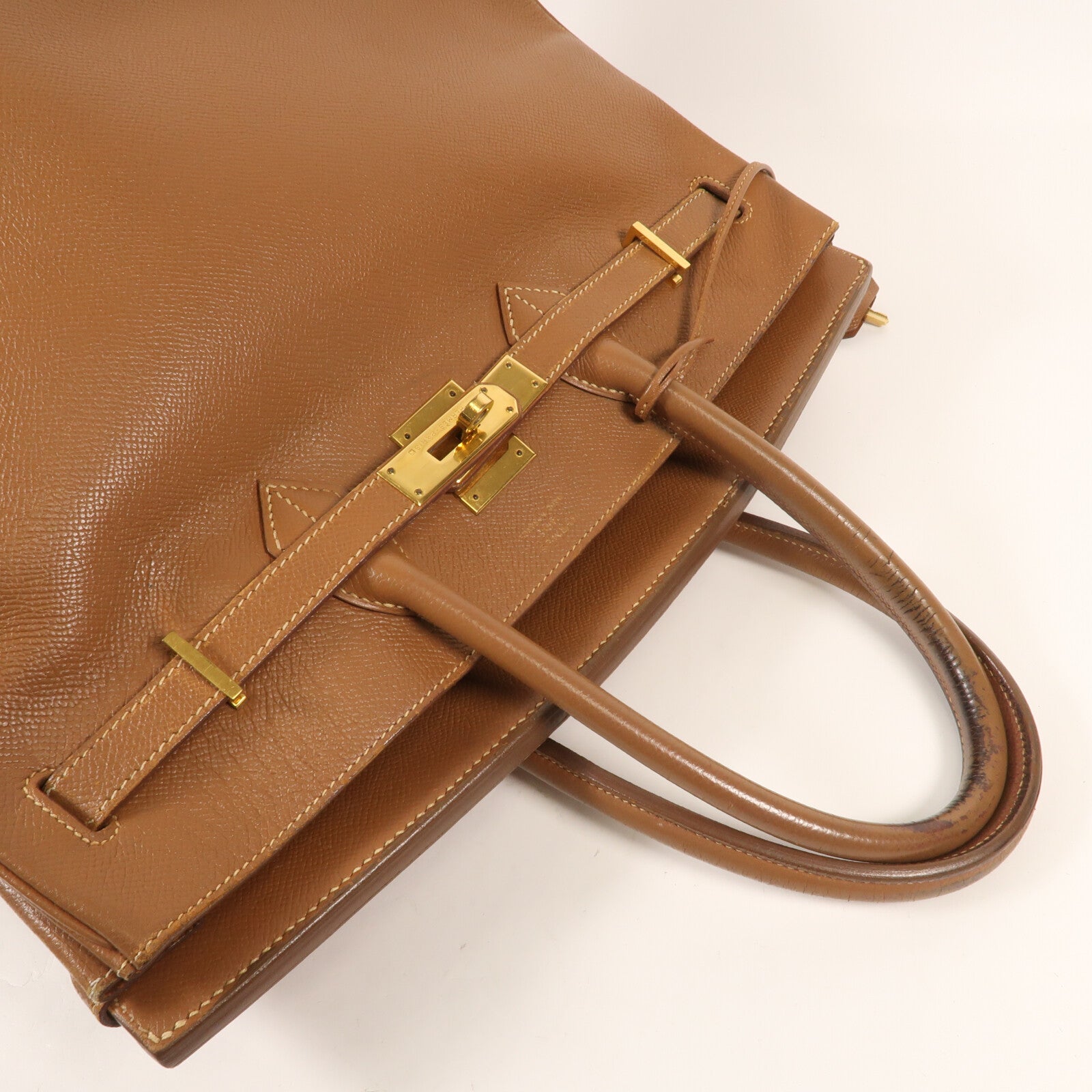 HERMES Epsom皮革Birkin 35金扣手挽袋Gold
