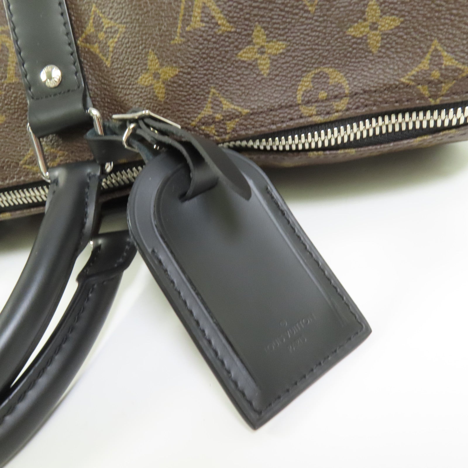 LOUIS VUITTON Monogram Macassar Keepall Bandouliere 45手挽肩背兩用袋