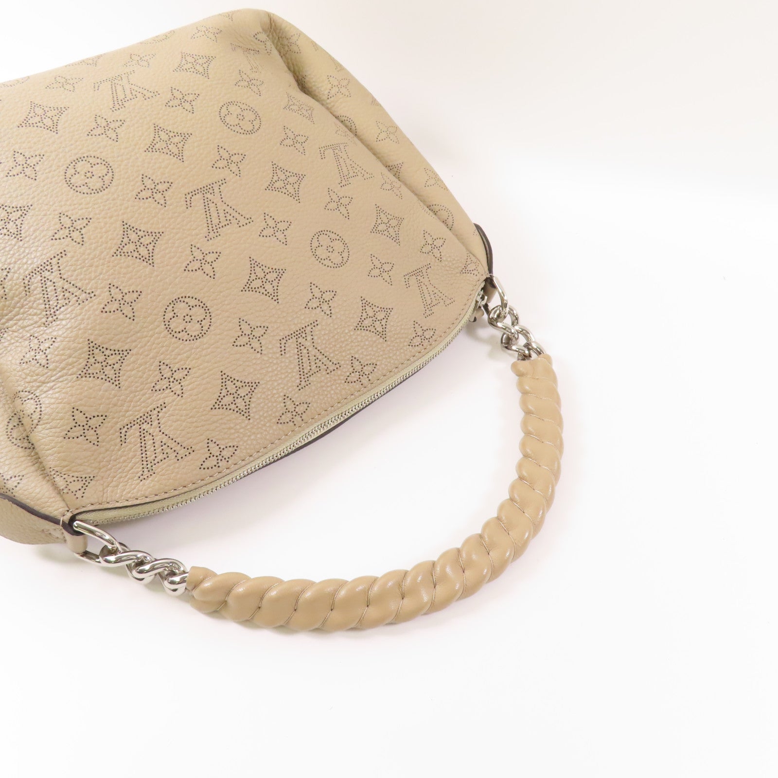 LOUIS VUITTON Mahina Babylon Chain BB銀扣手挽肩背兩用袋