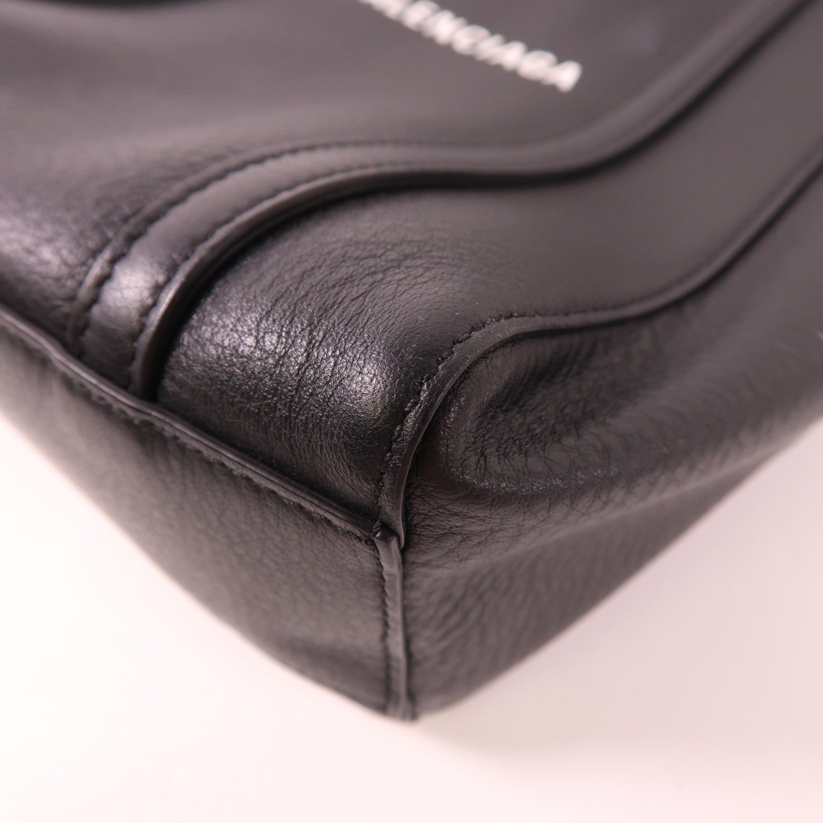 BALENCIAGA 2 Way Shoulder Bag 551815 Calfskin Leather Black