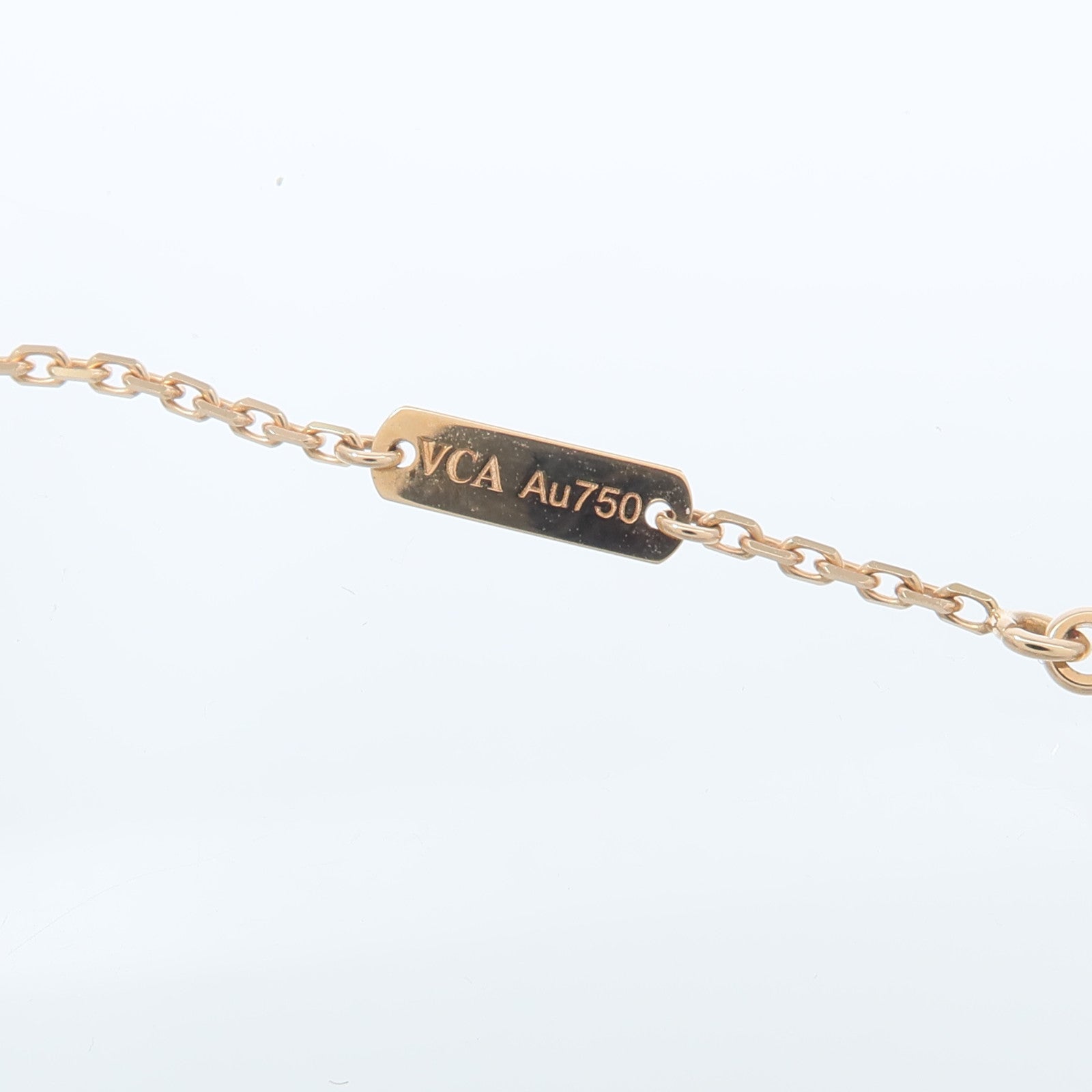 Van Cleef & Arpels 18K玫瑰金Vintage Alhambra 2023 Holiday銀曜石/鑽石項鍊