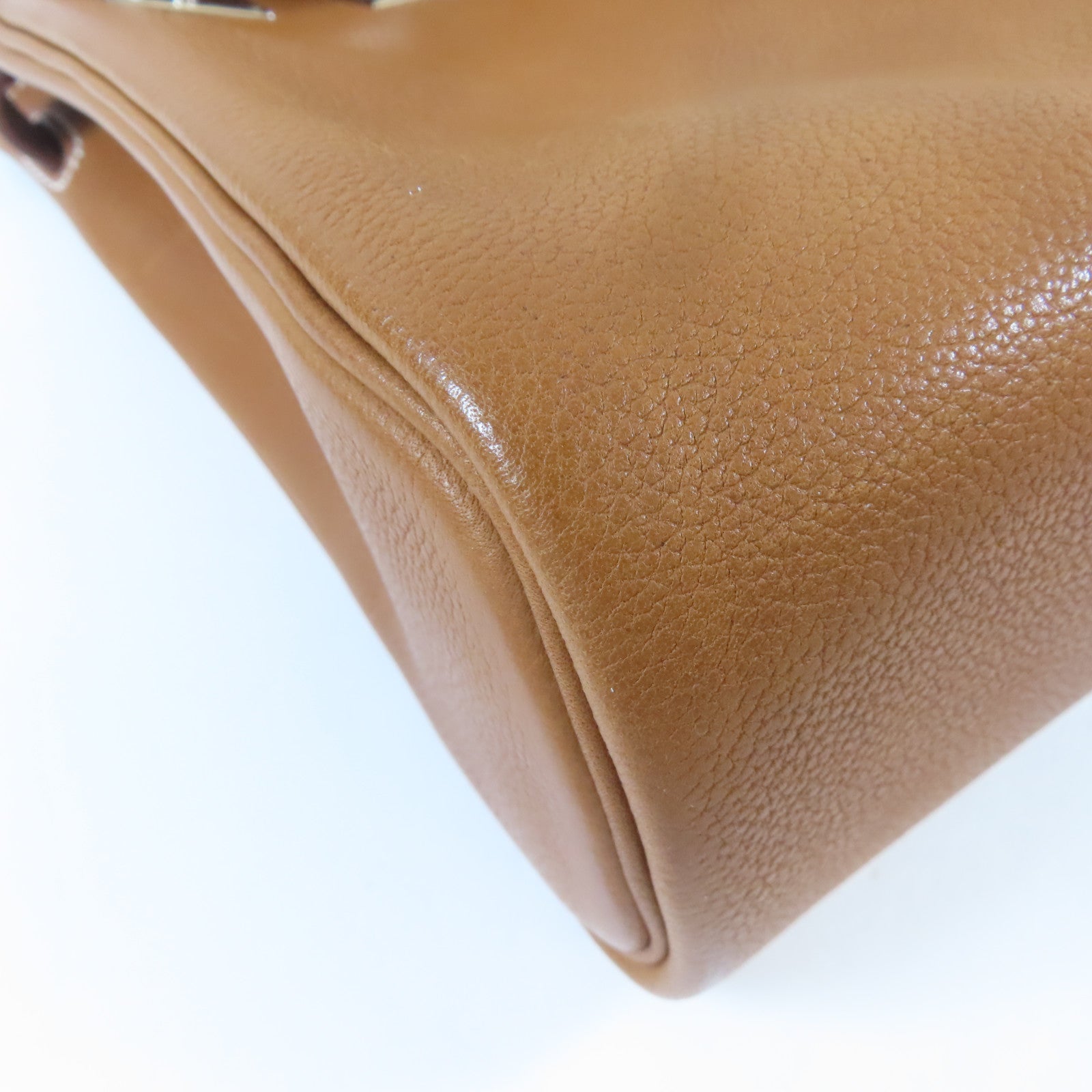 HERMES Barenia皮革Hac A Dos PM銀扣背包Faure啡色