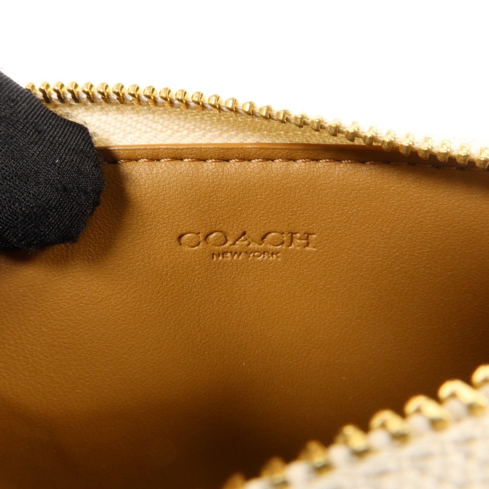 COACH 塗層帆布Zip Card Case卡片套