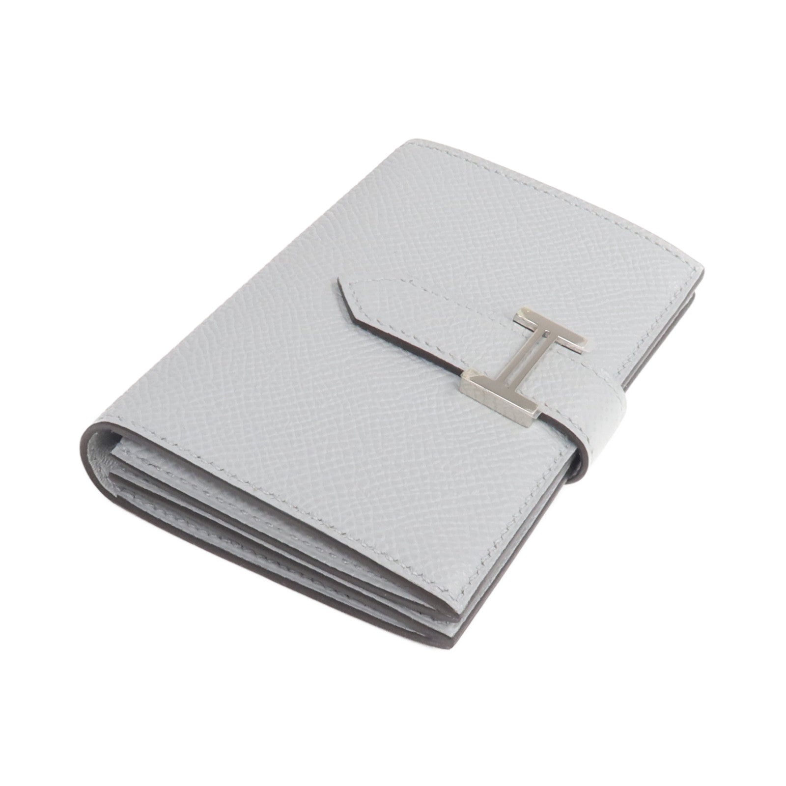 HERMES 【激減優惠】Epsom皮革Bearn Card Case銀扣卡片套