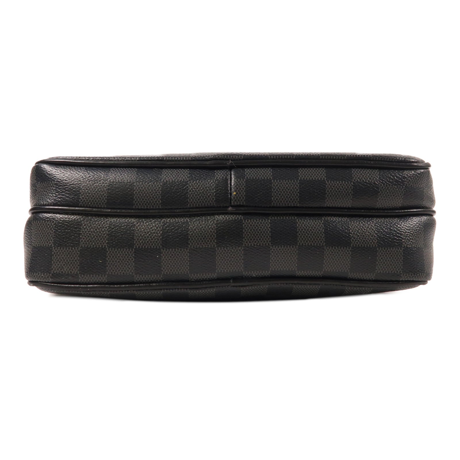 LOUIS VUITTON Damier Graphite Trocadero Messenger MM銀扣肩背袋