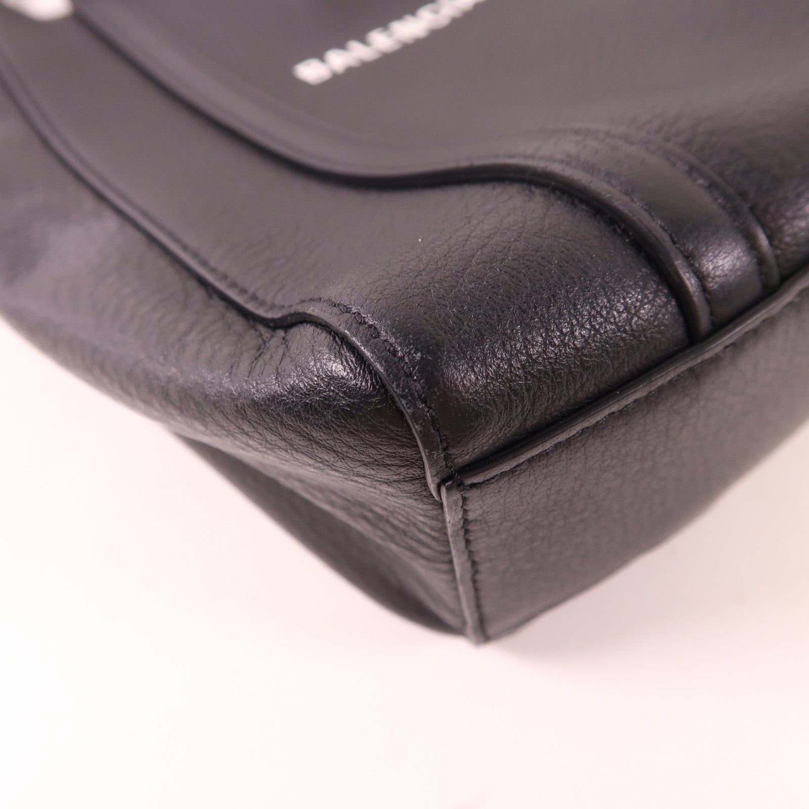 BALENCIAGA 2 Way Shoulder Bag 551815 Calfskin Leather Black