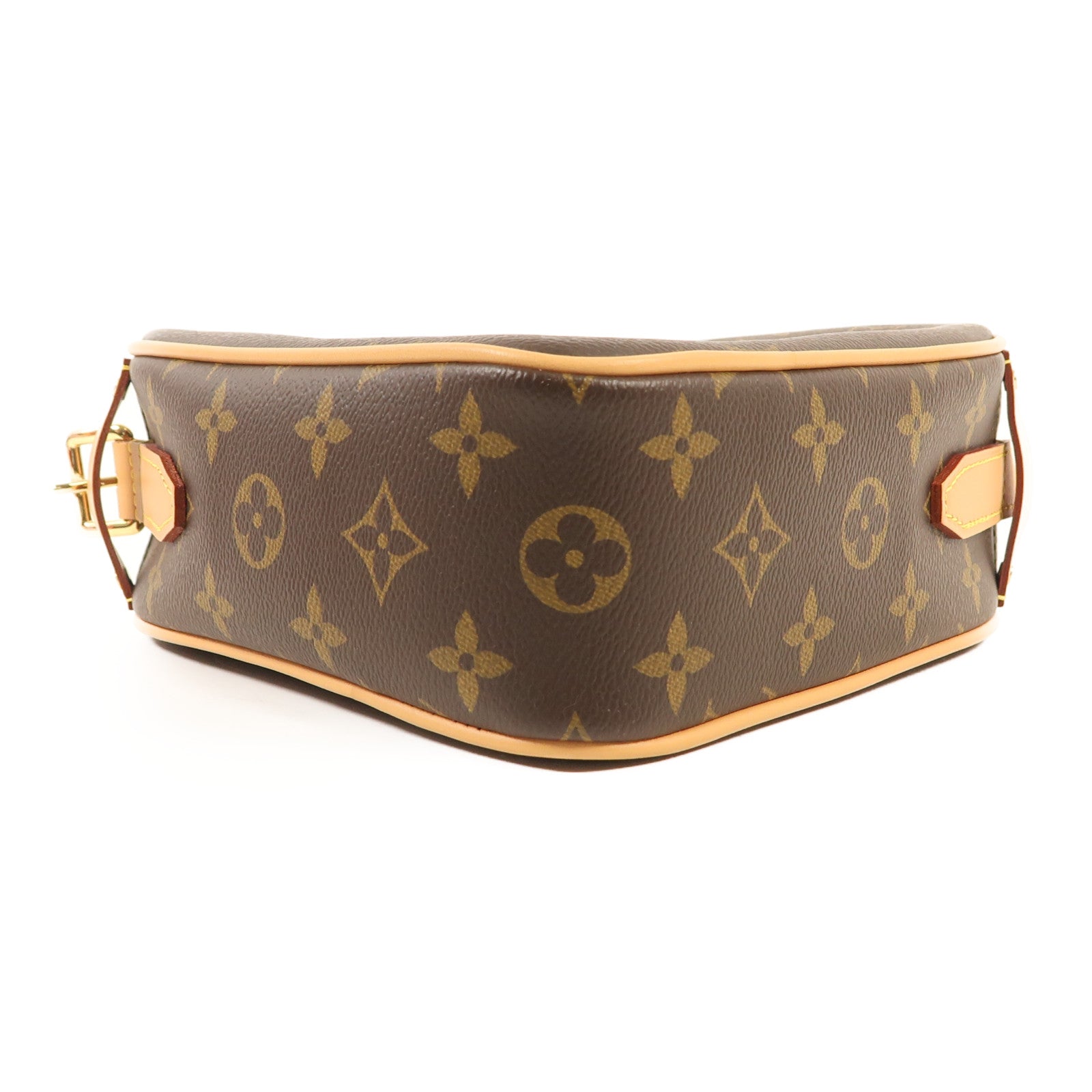 LOUIS VUITTON Monogram Game On Coeur金扣肩背袋棕色