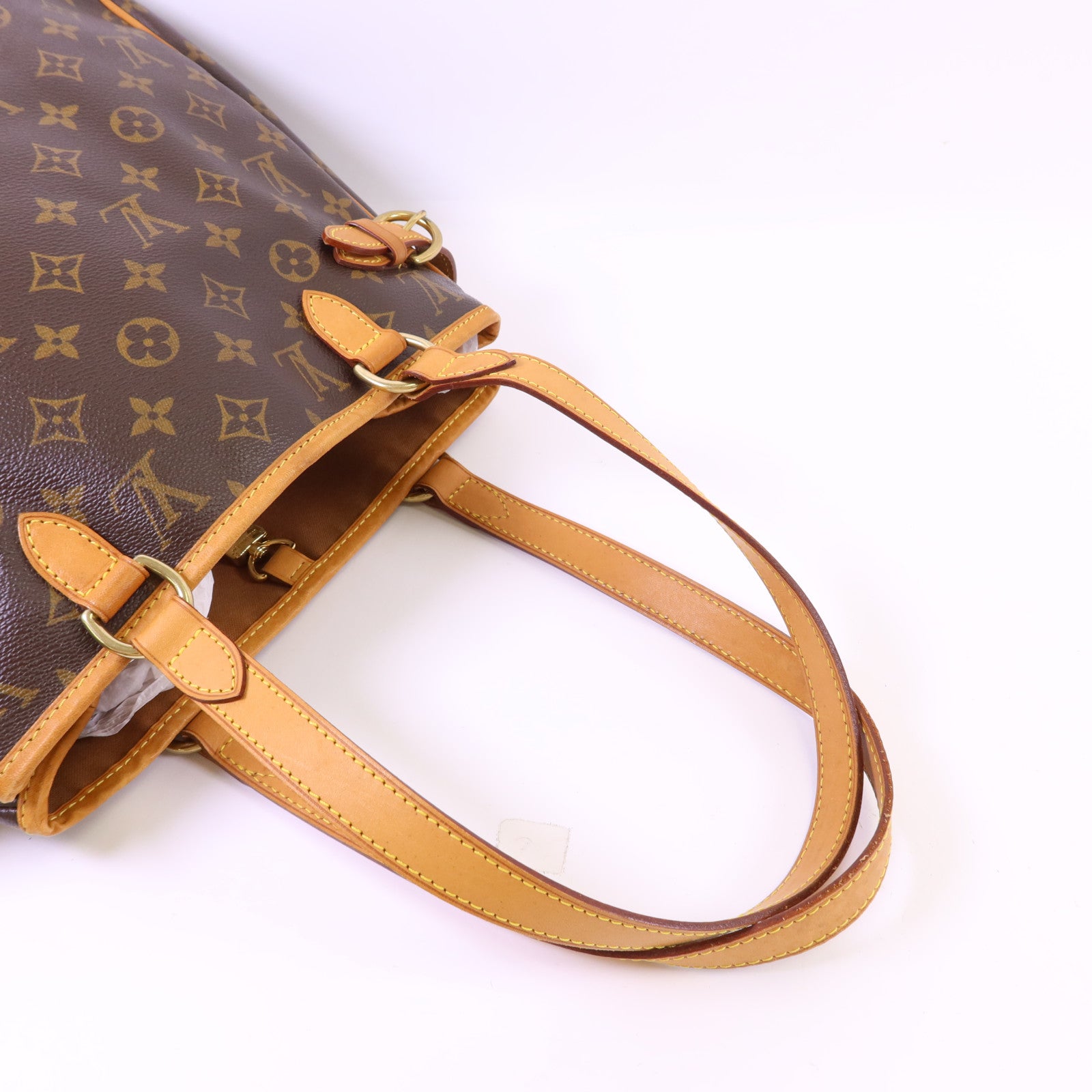 LOUIS VUITTON 【激減優惠】Monogram Batignolles金扣手挽袋棕色