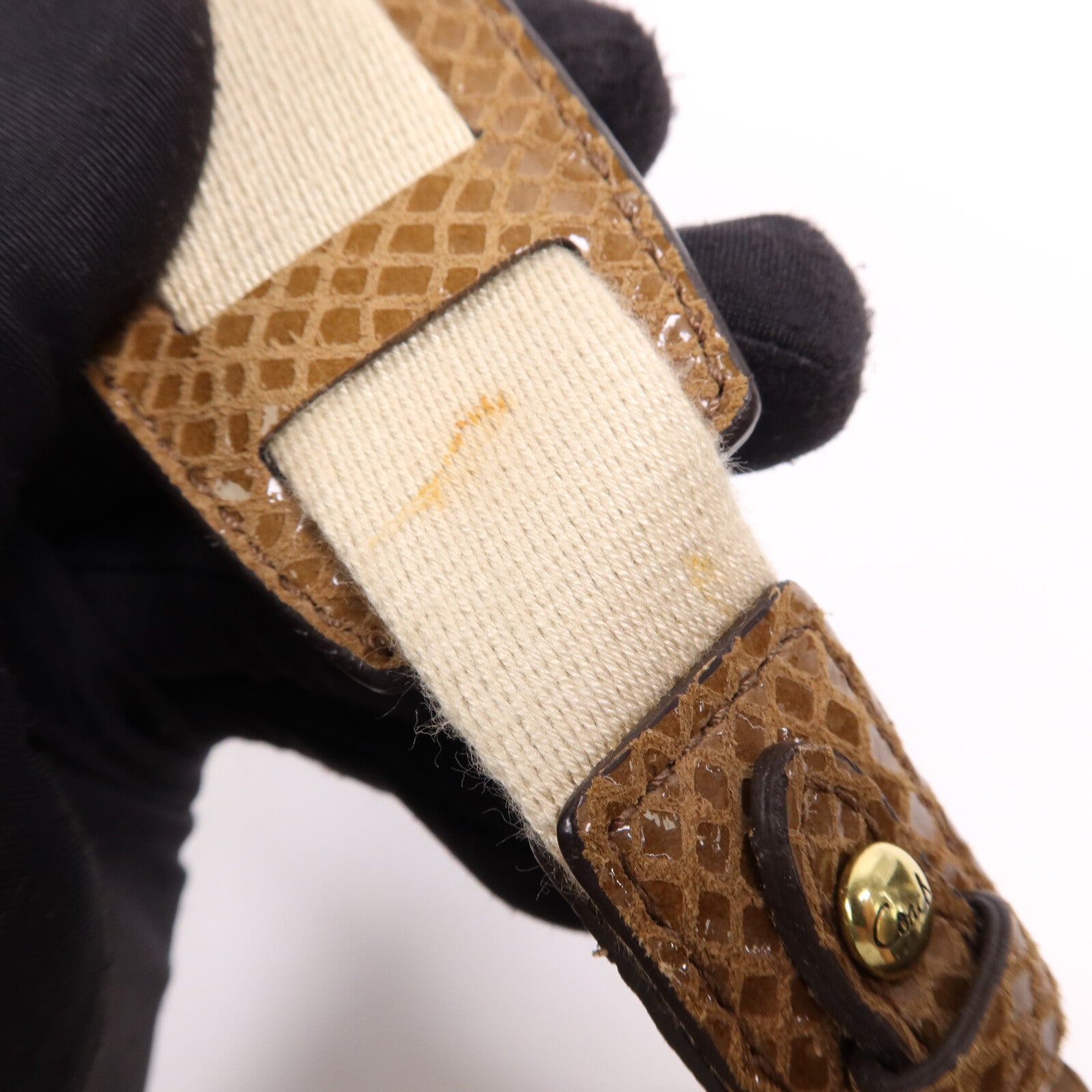 COACH 【激減優惠】帆布Shoulder Bag金扣肩背袋