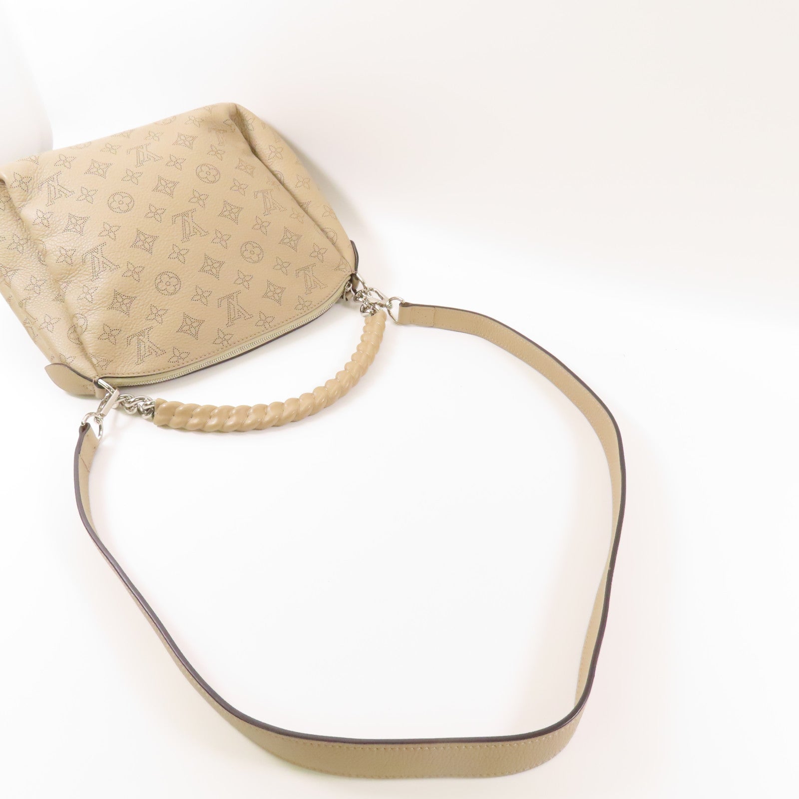 LOUIS VUITTON Mahina Babylon Chain BB銀扣手挽肩背兩用袋