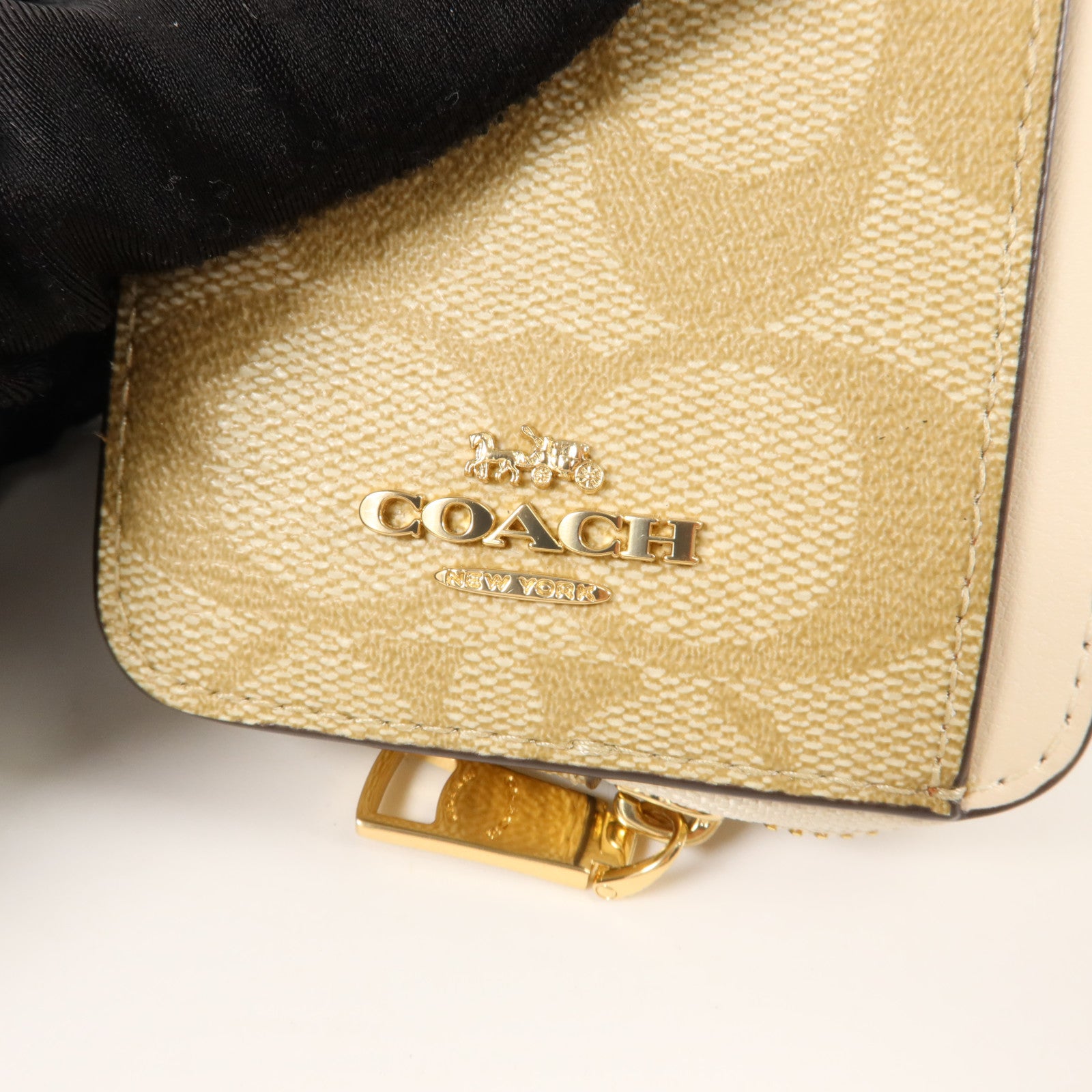 COACH 塗層帆布Zip Card Case卡片套