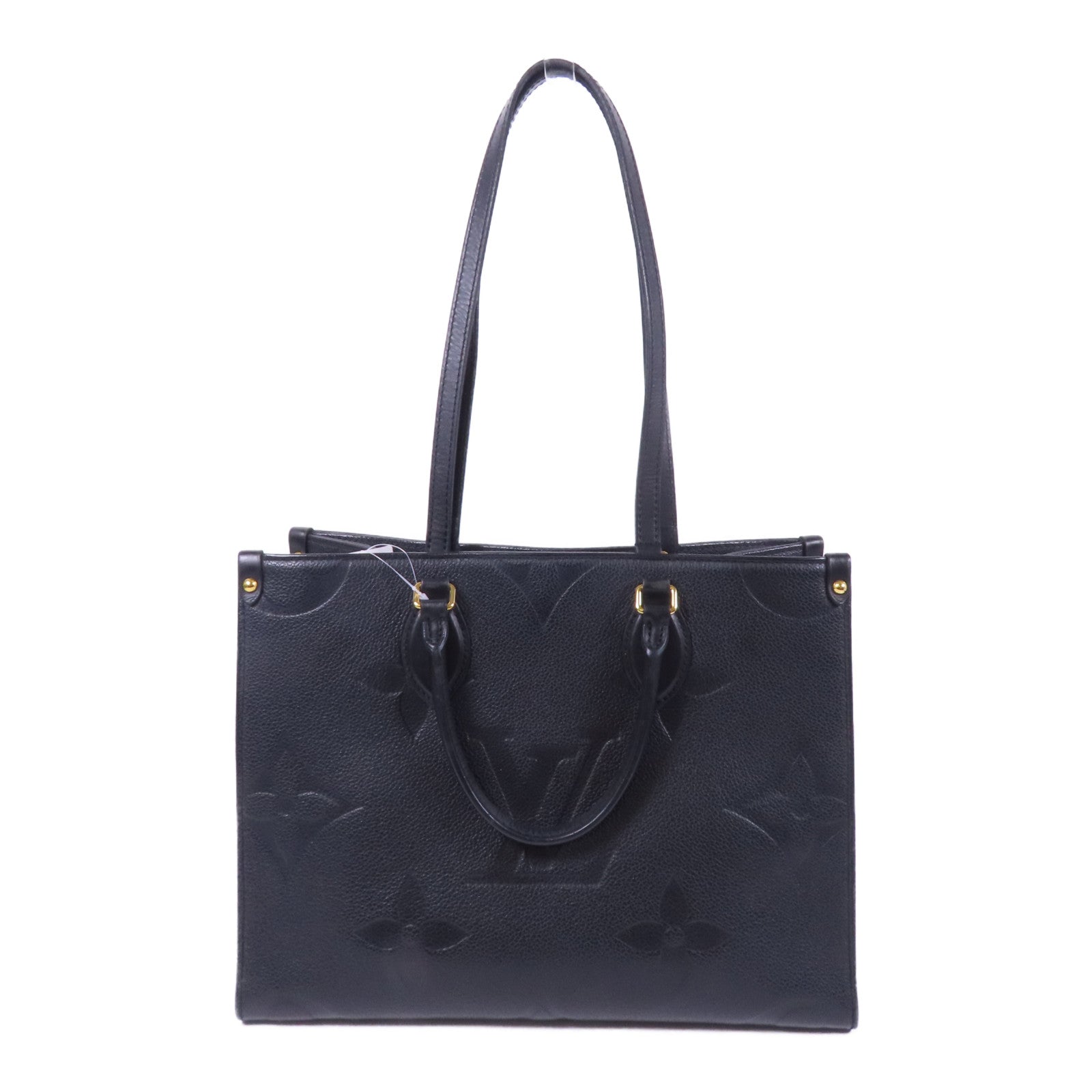 LOUIS VUITTON Monogram Empreinte On The Go MM金扣手挽肩背兩用袋