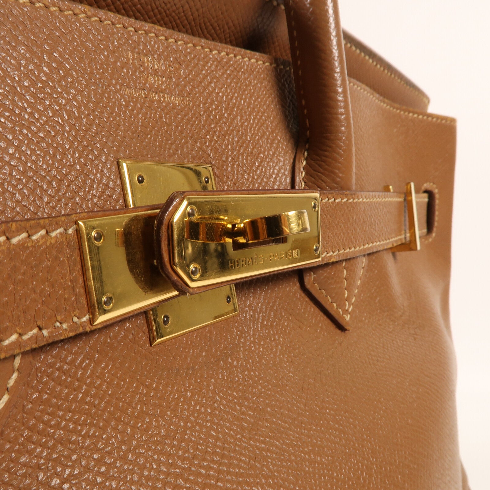 HERMES Epsom皮革Birkin 35金扣手挽袋Gold