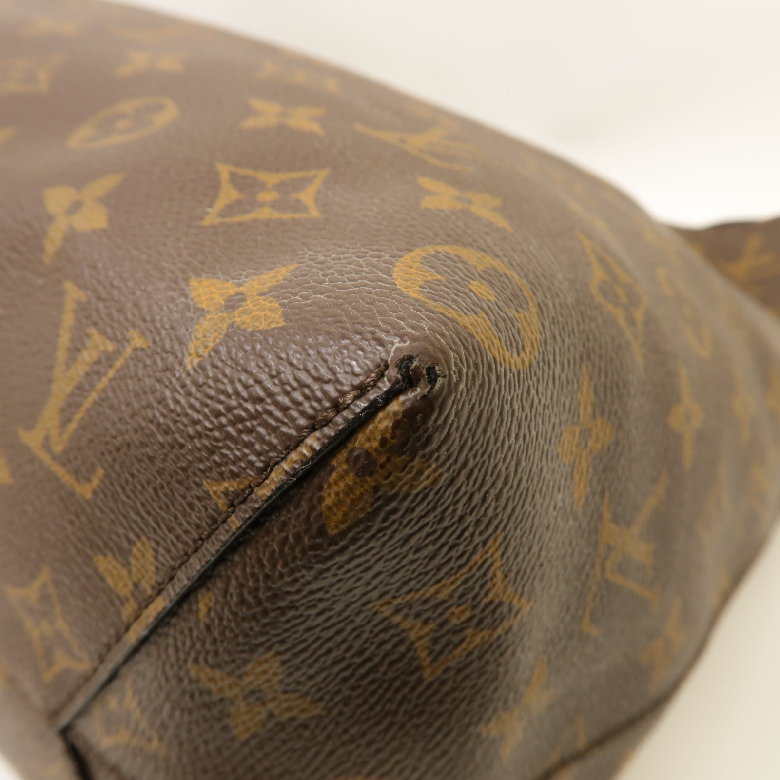 LOUIS VUITTON 【激減優惠】Monogram Flower Hobo金扣肩背袋啡色