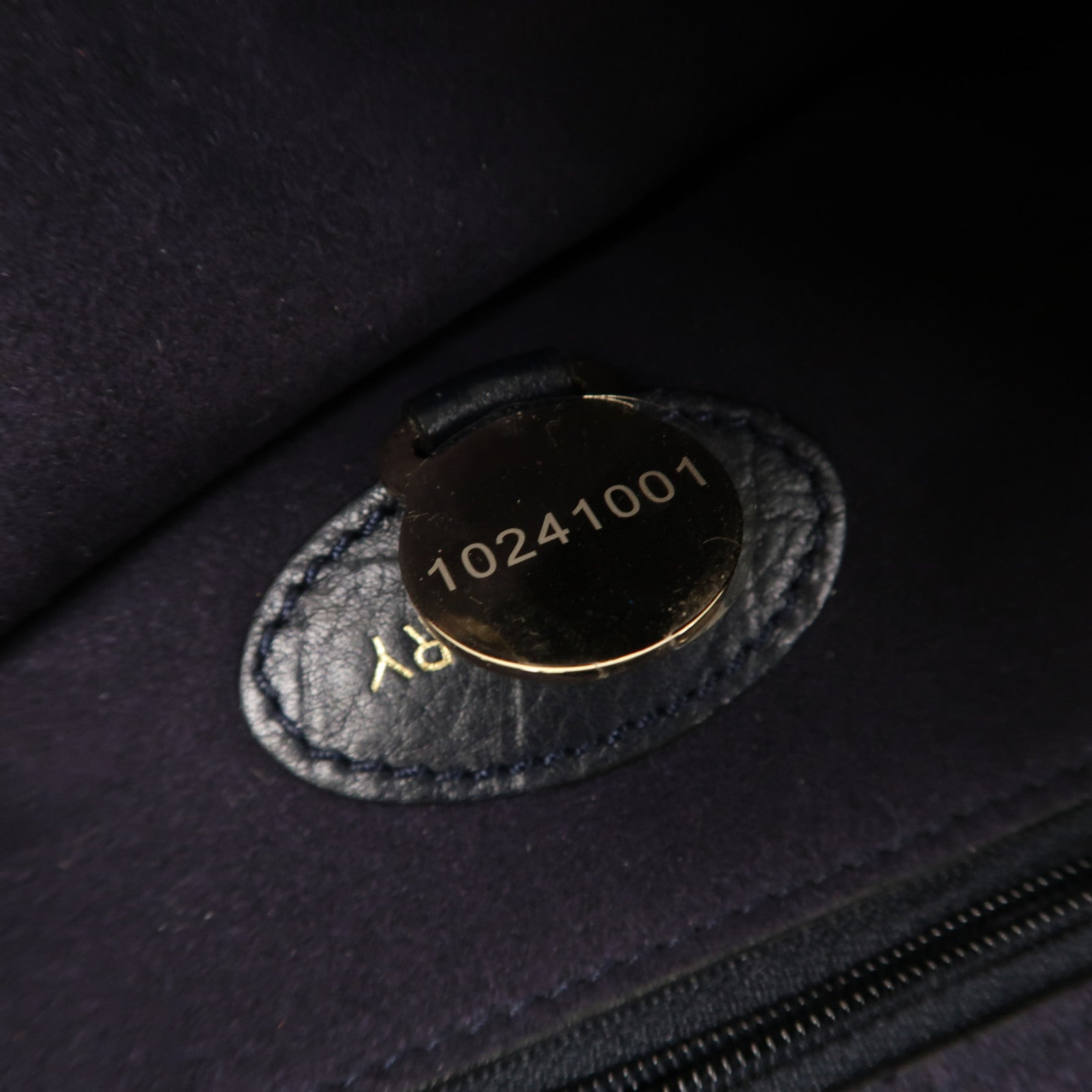 MULBERRY 牛皮皮革Chain Shoulder Bag金扣鏈帶肩背袋深藍色
