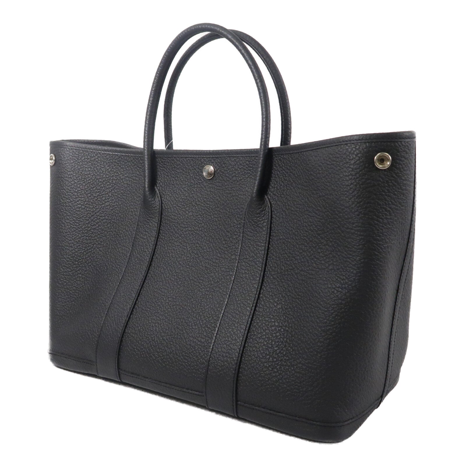 HERMES Country皮革Garden Party PM手挽袋Noir