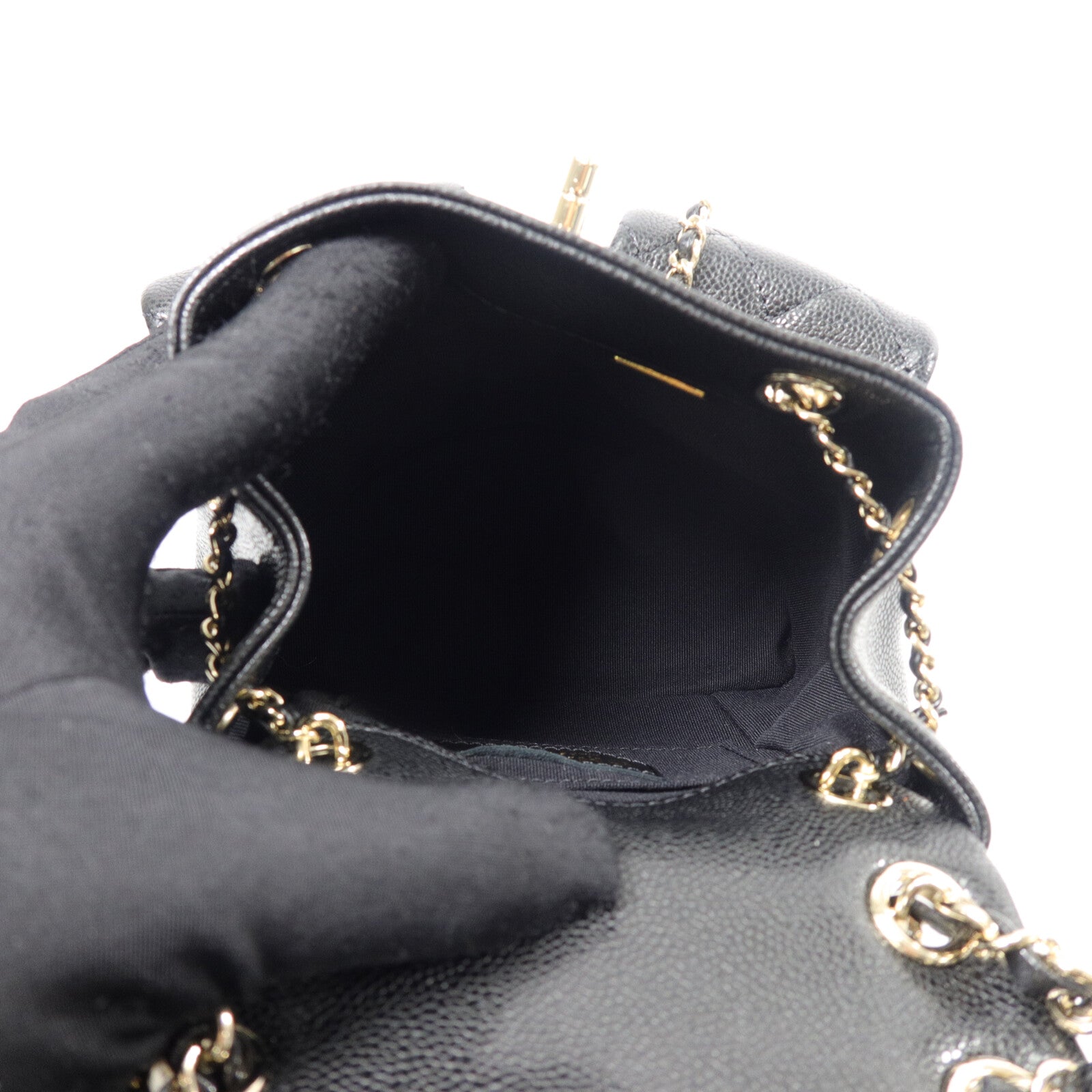CHANEL 牛皮皮革Mini Duma背包