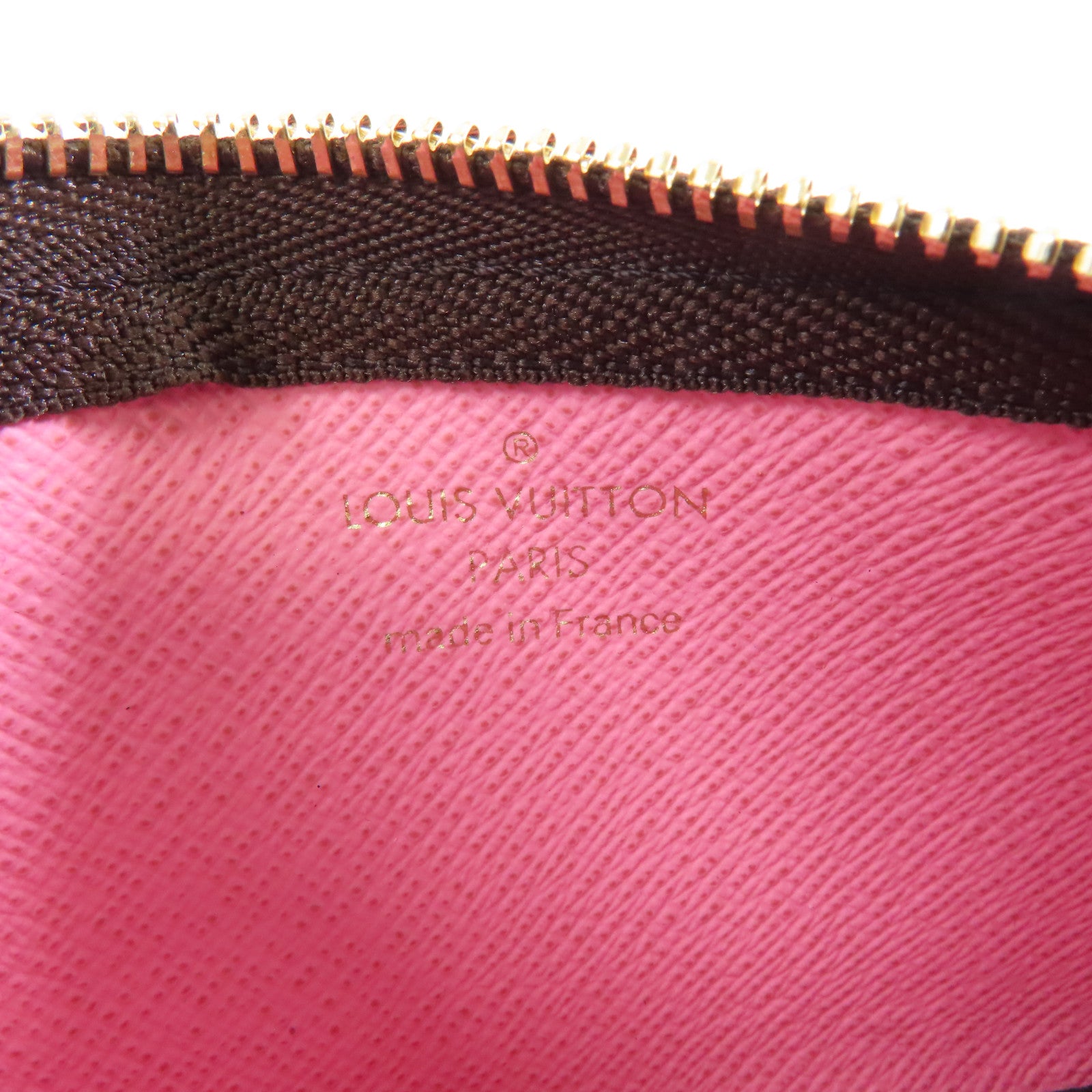 LOUIS VUITTON Monogram Key Pouch金扣鎖匙包啡色