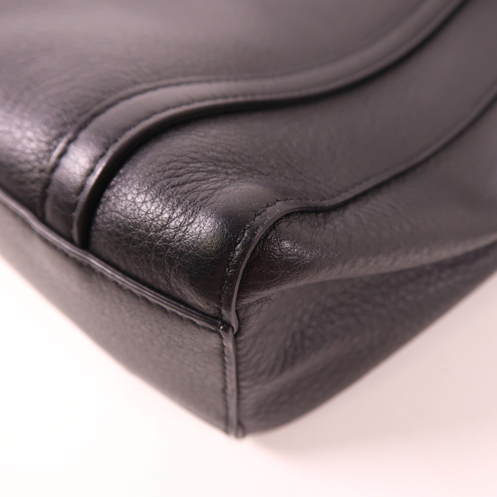 BALENCIAGA 2 Way Shoulder Bag 551815 Calfskin Leather Black