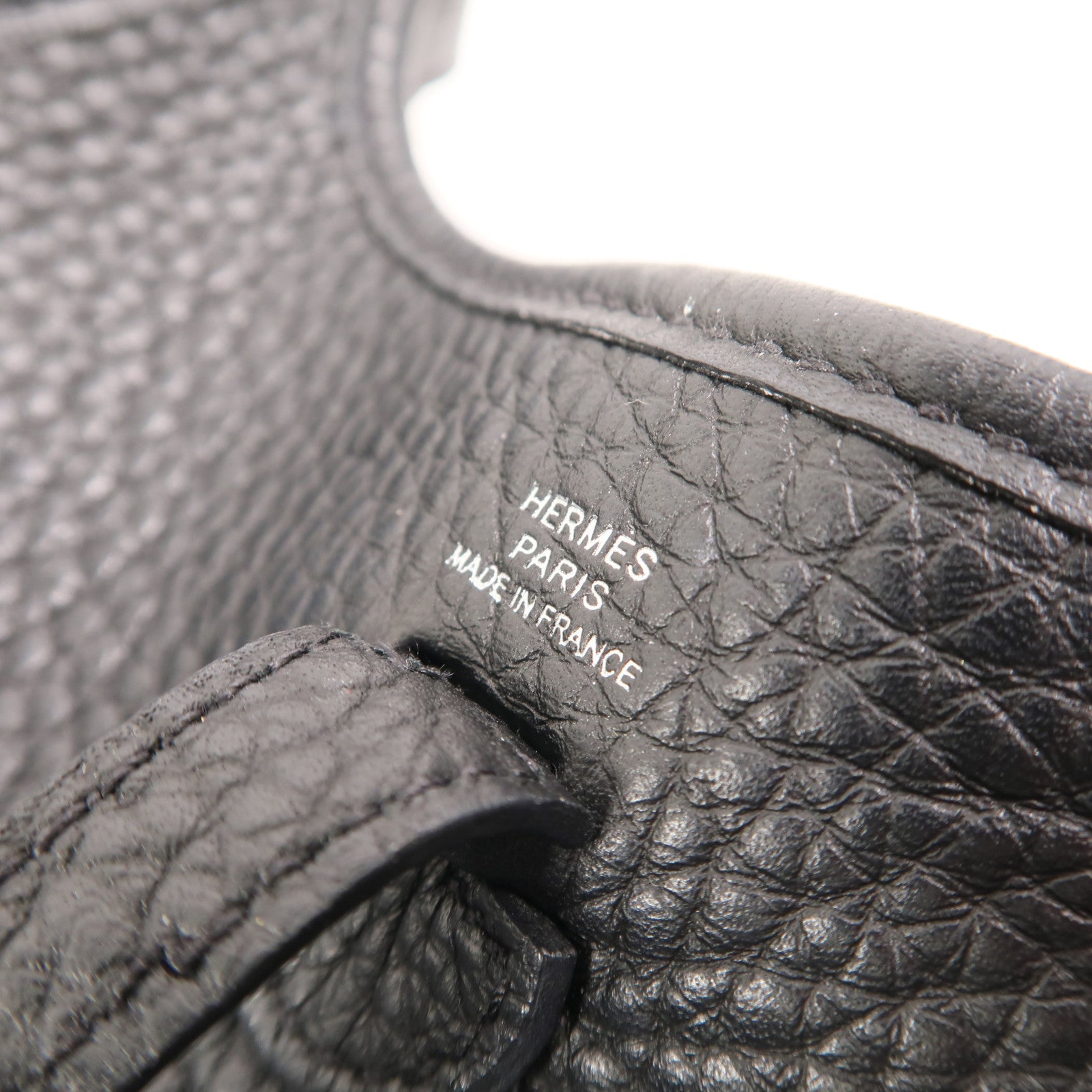 HERMES Clemence皮革Evelyne TPM肩背袋Noir