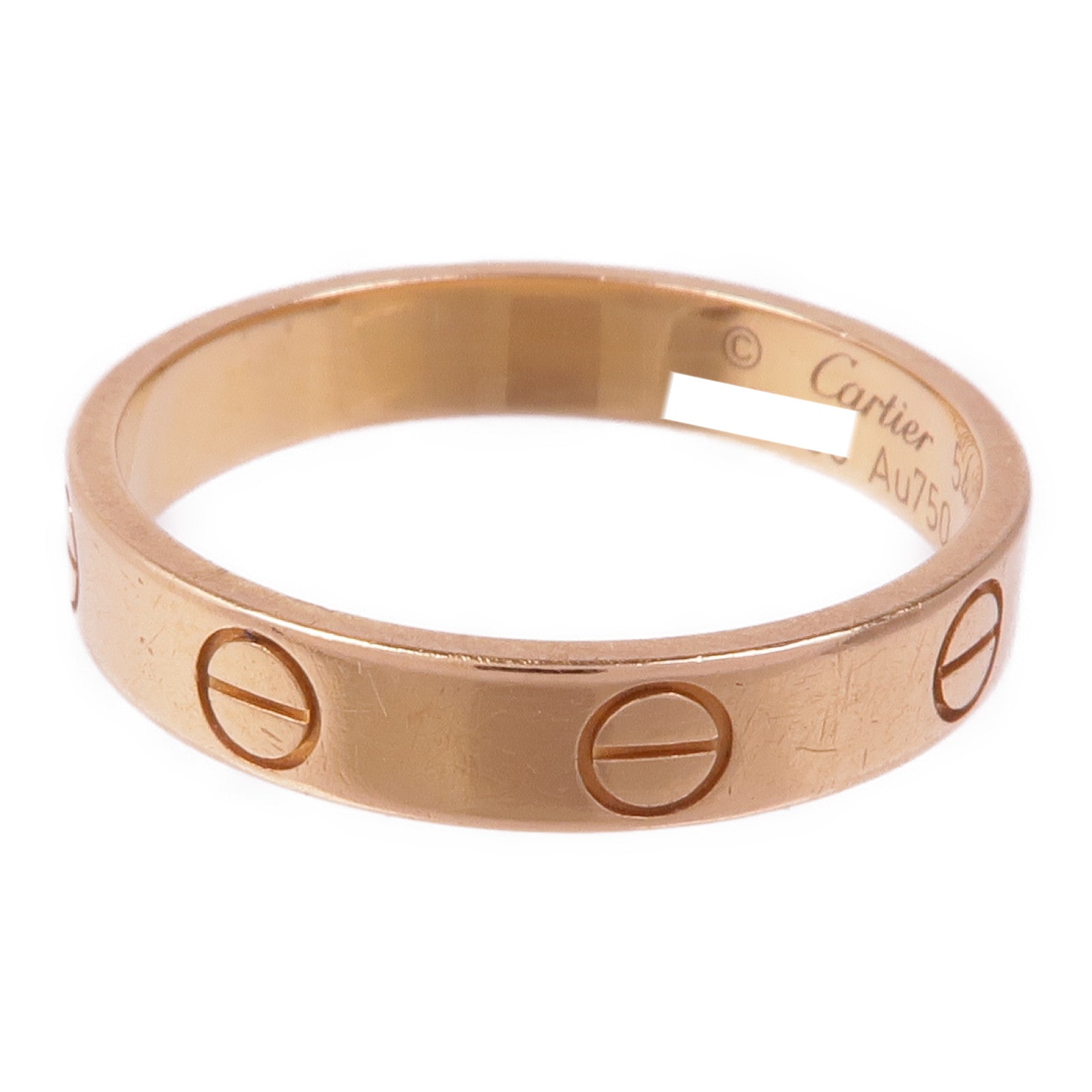 CARTIER 18K玫瑰金Love Ring戒指Cartier#54/US#6.75