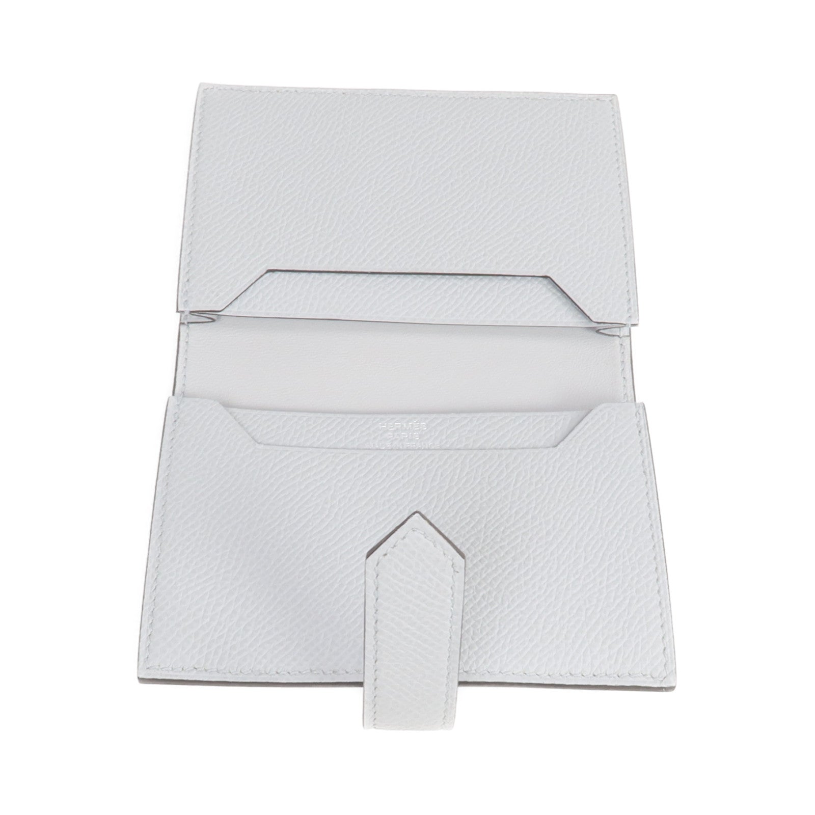 HERMES 【激減優惠】Epsom皮革Bearn Card Case銀扣卡片套