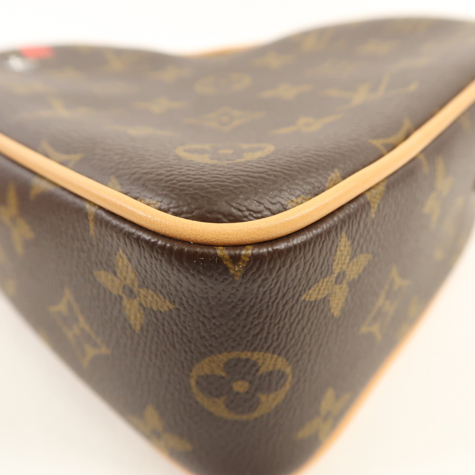 LOUIS VUITTON Monogram Game On Coeur金扣肩背袋棕色