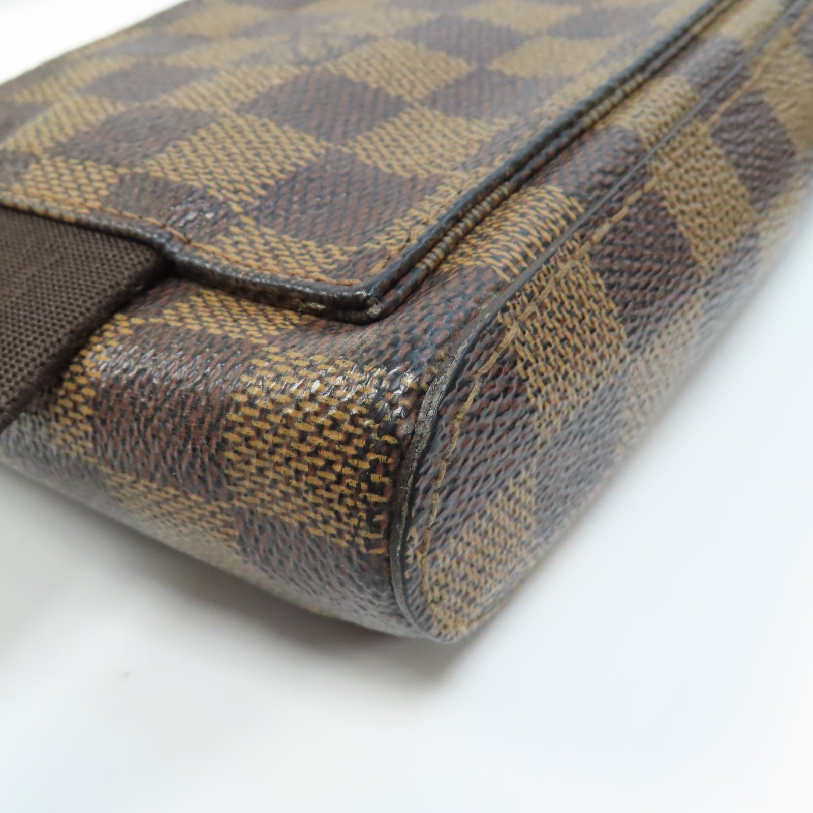 LOUIS VUITTON 【激減優惠】Damier Ebene Geronimos金扣腰包啡色