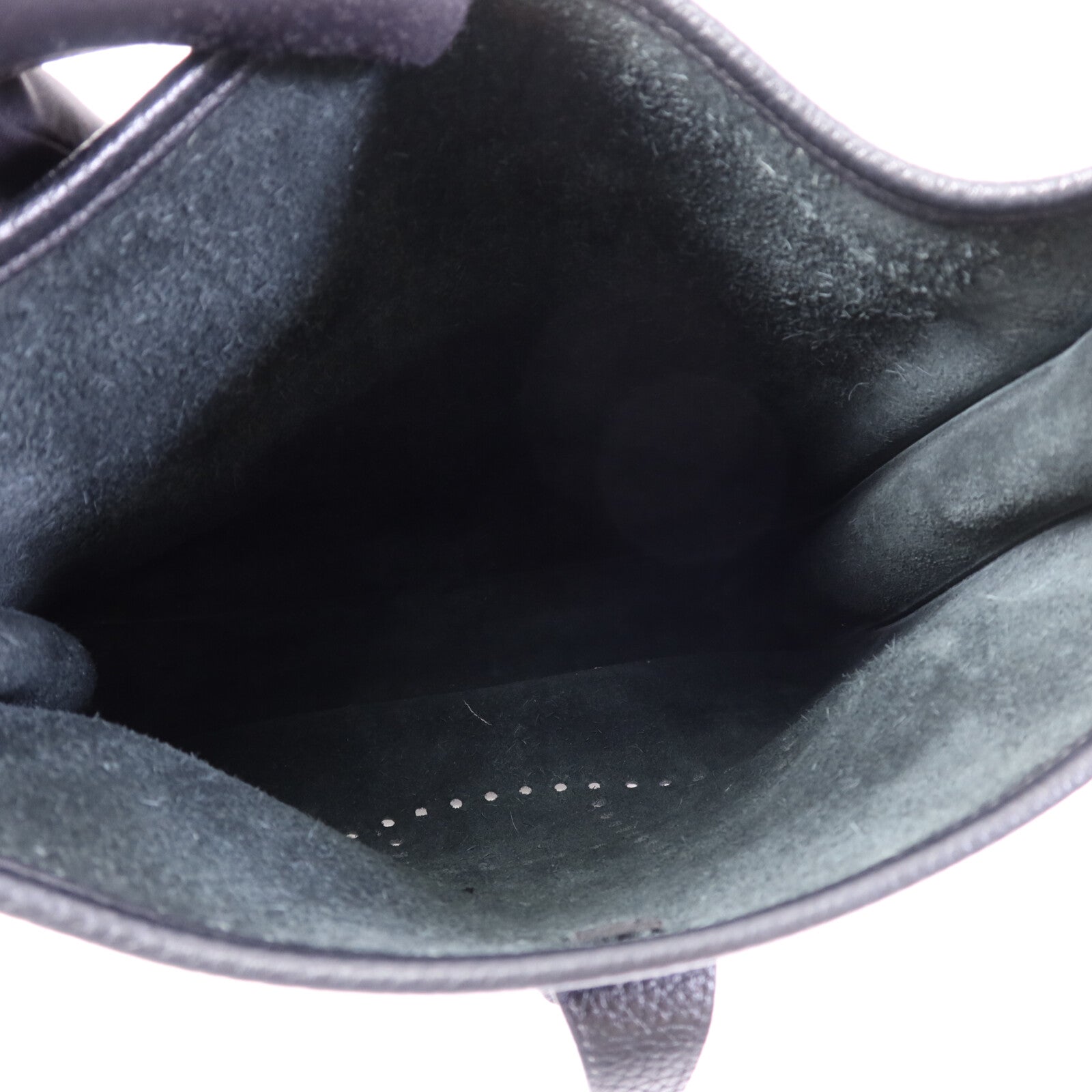 HERMES Clemence皮革Evelyne PM金扣肩背袋Noir