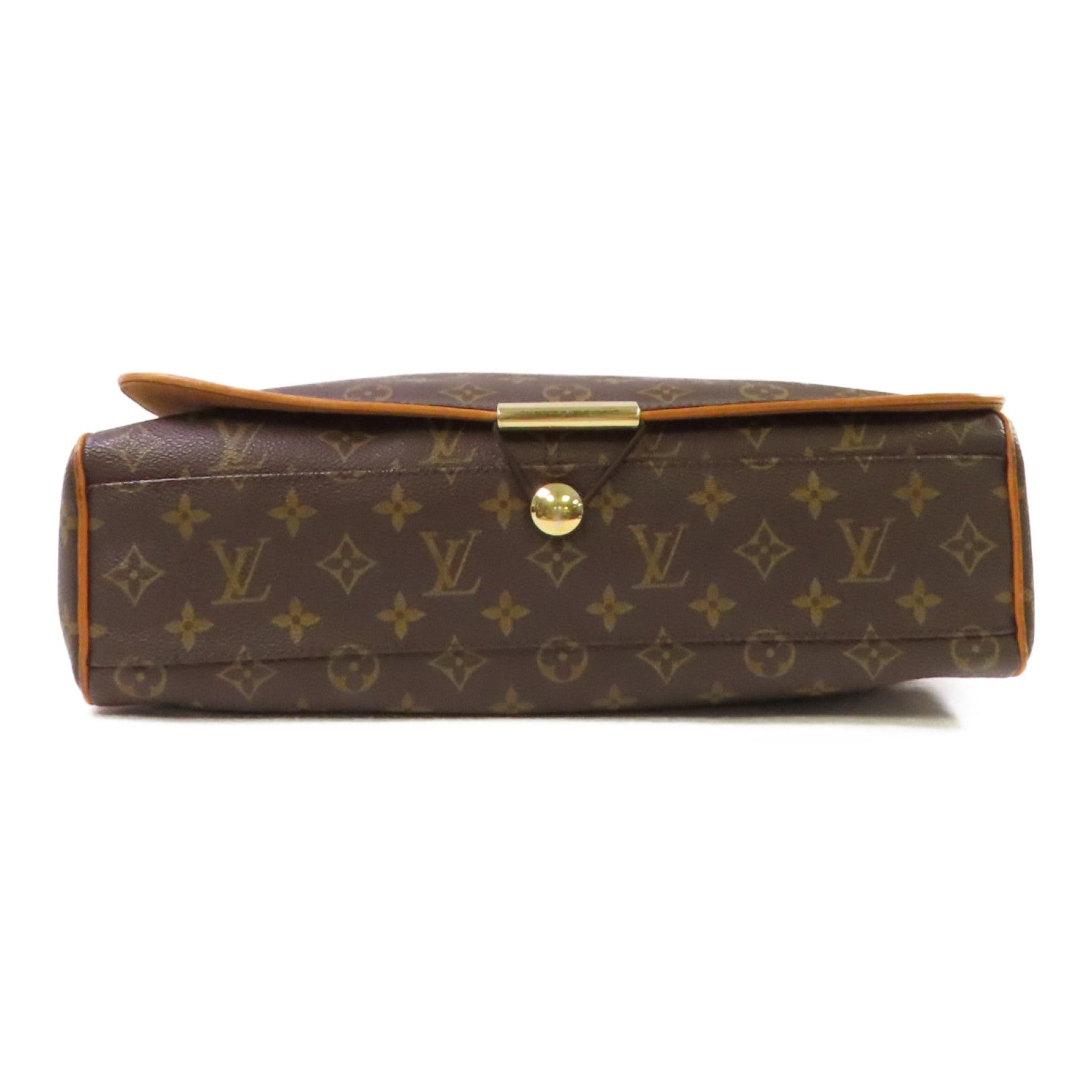 LOUIS VUITTON Monogram Abbeses Shoulder Bag金扣肩背袋啡色