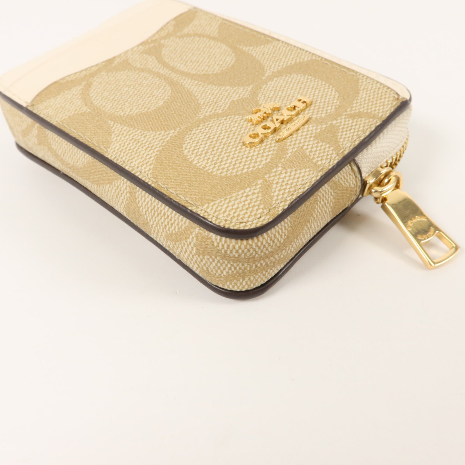 COACH 塗層帆布Zip Card Case卡片套
