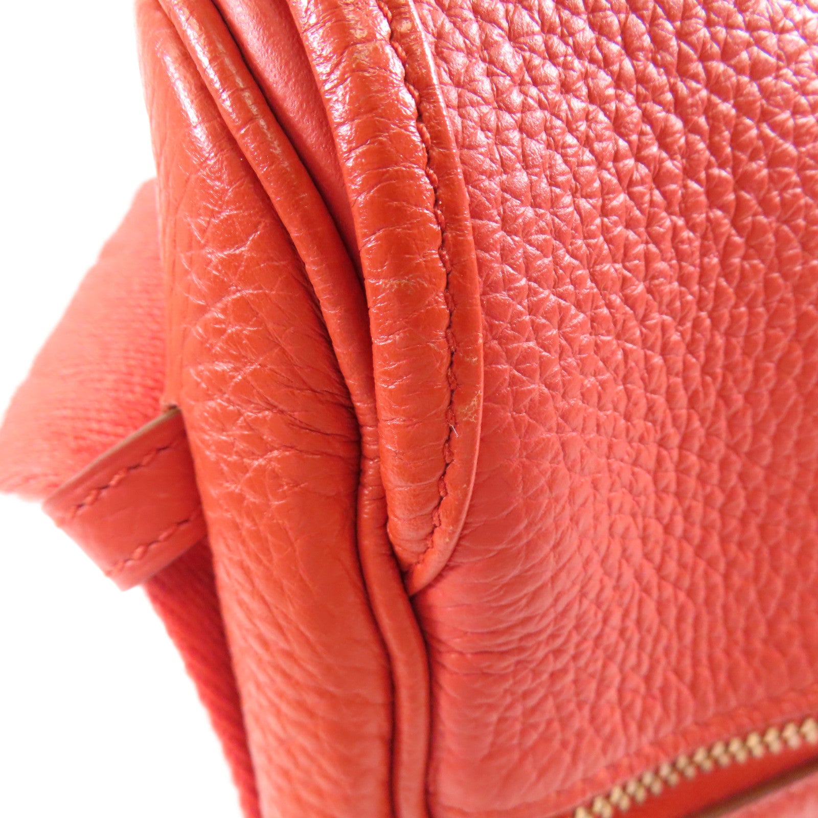 HERMES Clemence皮革Bourlingue Bag金扣肩背袋