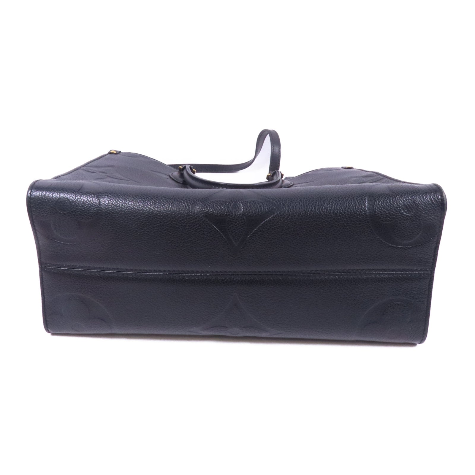 LOUIS VUITTON Monogram Empreinte On The Go MM金扣手挽肩背兩用袋