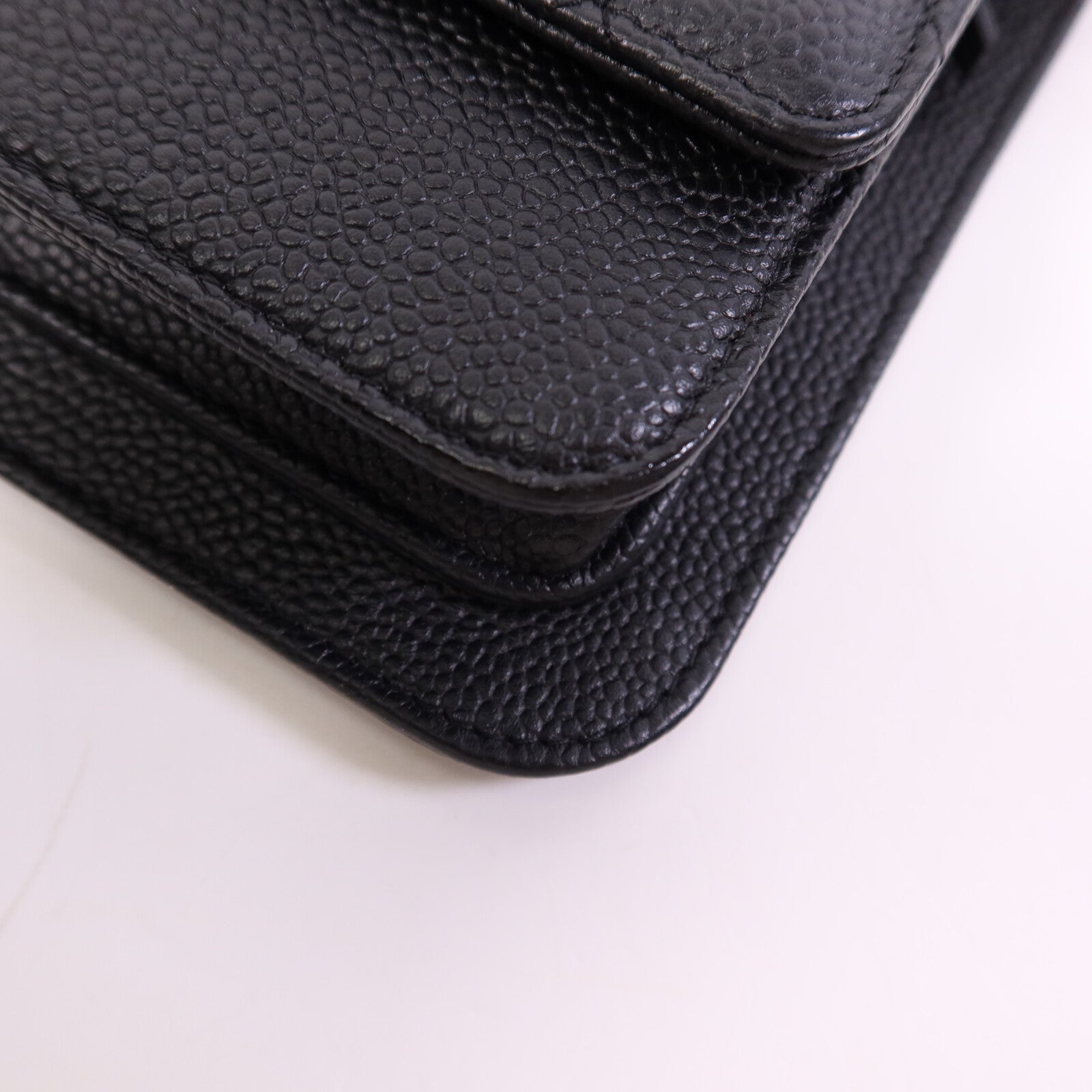 CHANEL 牛皮皮革Chain Shoulder Bag金扣鏈帶肩背袋