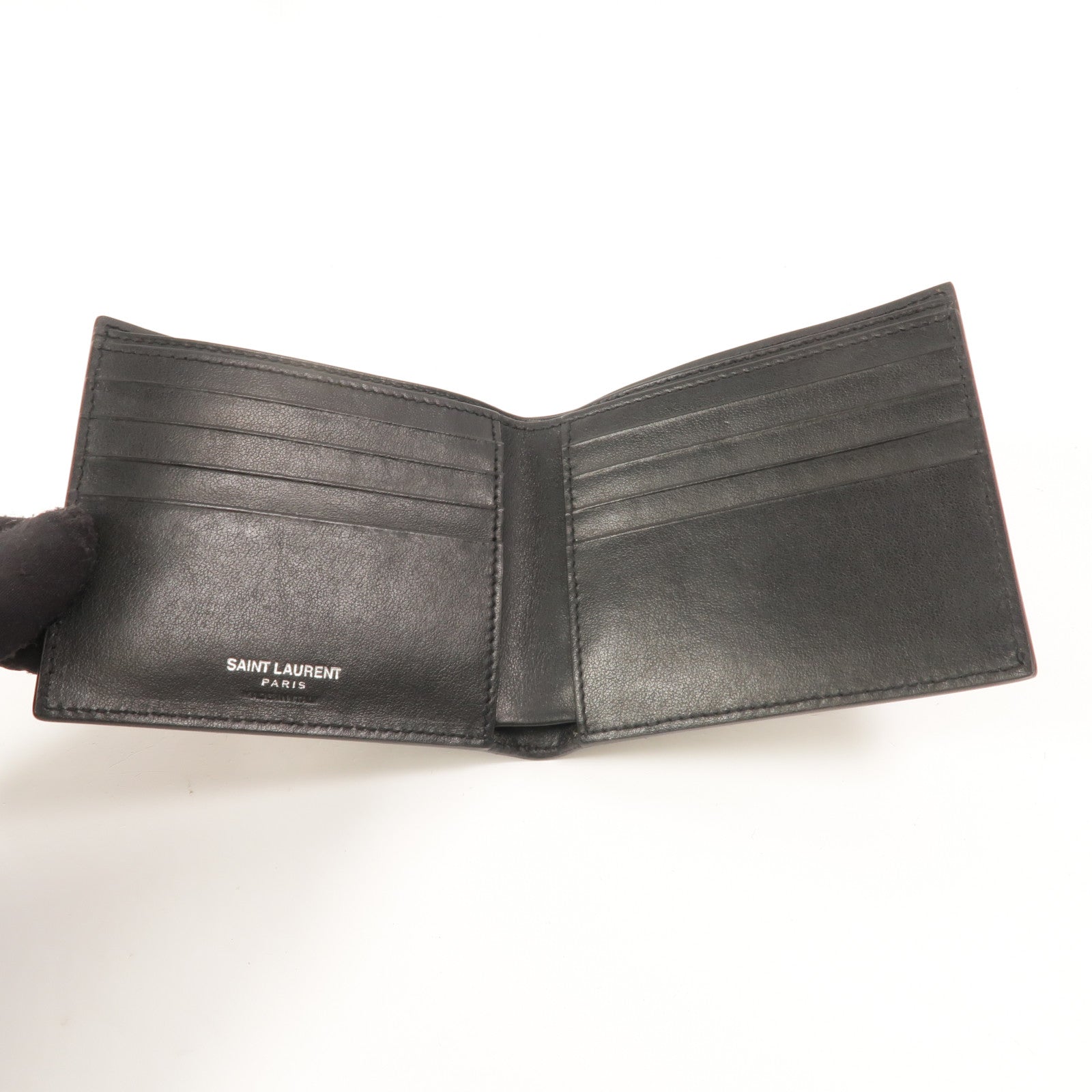 SAINT LAURENT 牛皮皮革Wallet錢包