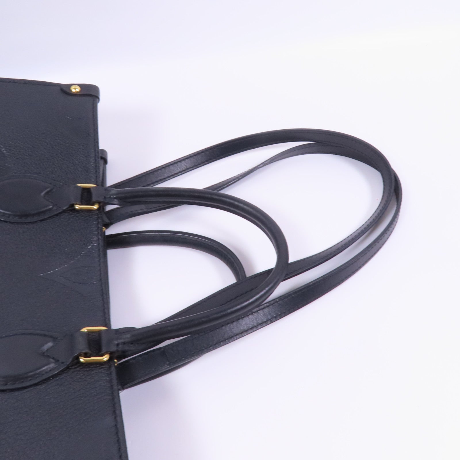 LOUIS VUITTON Monogram Empreinte On The Go MM金扣手挽肩背兩用袋