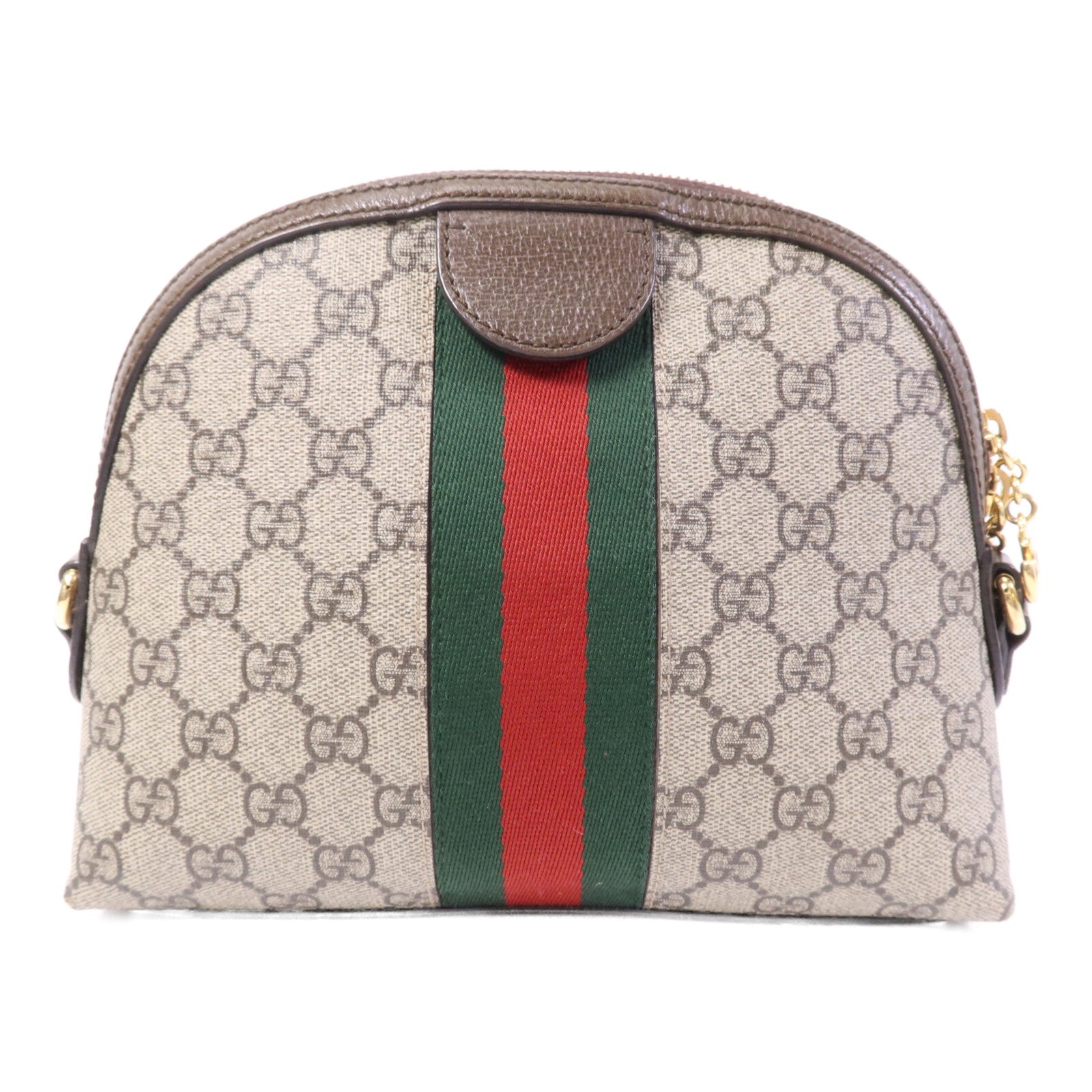 GUCCI 塗層帆布GG Ophidia金扣肩背袋