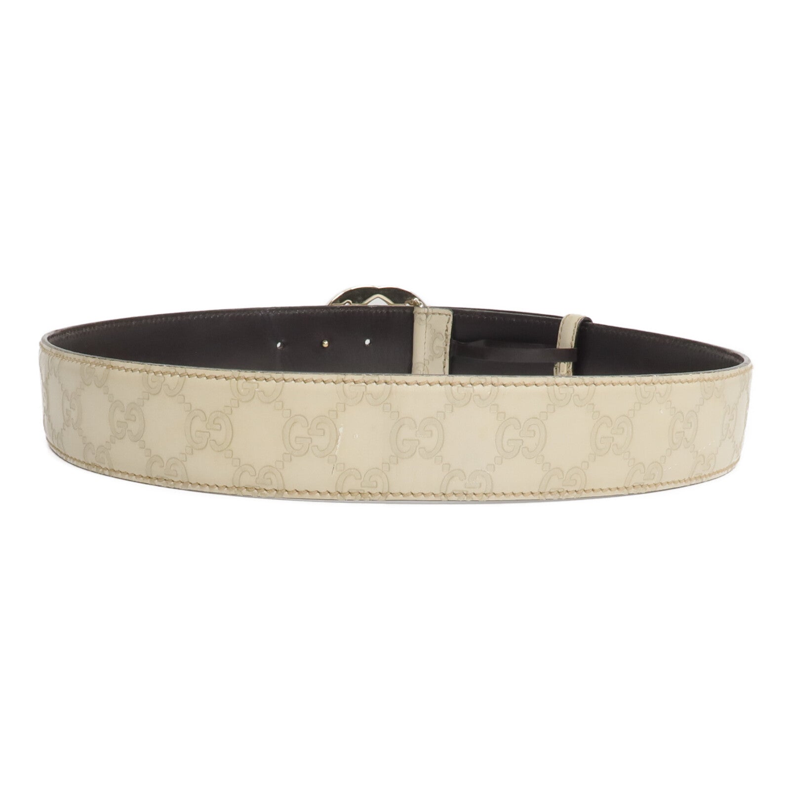 GUCCI 牛皮皮革Interlocking GG Belt皮帶