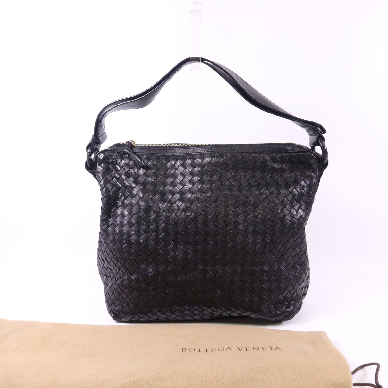 BOTTEGA VENETA 羊皮皮革Shoulder Bag金扣肩背袋
