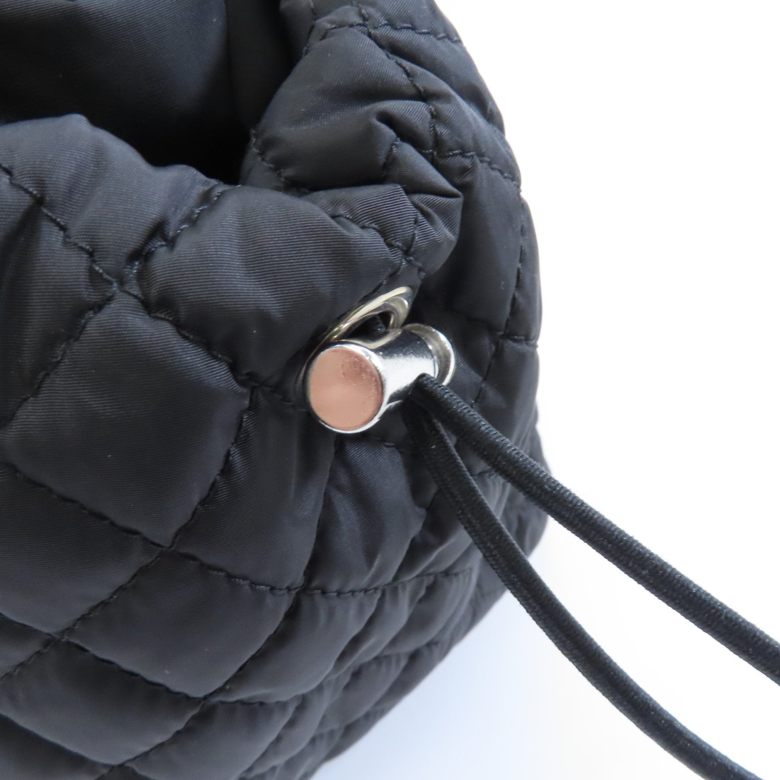MONCLER 尼龍Shoulder Bag銀扣肩背袋黑色