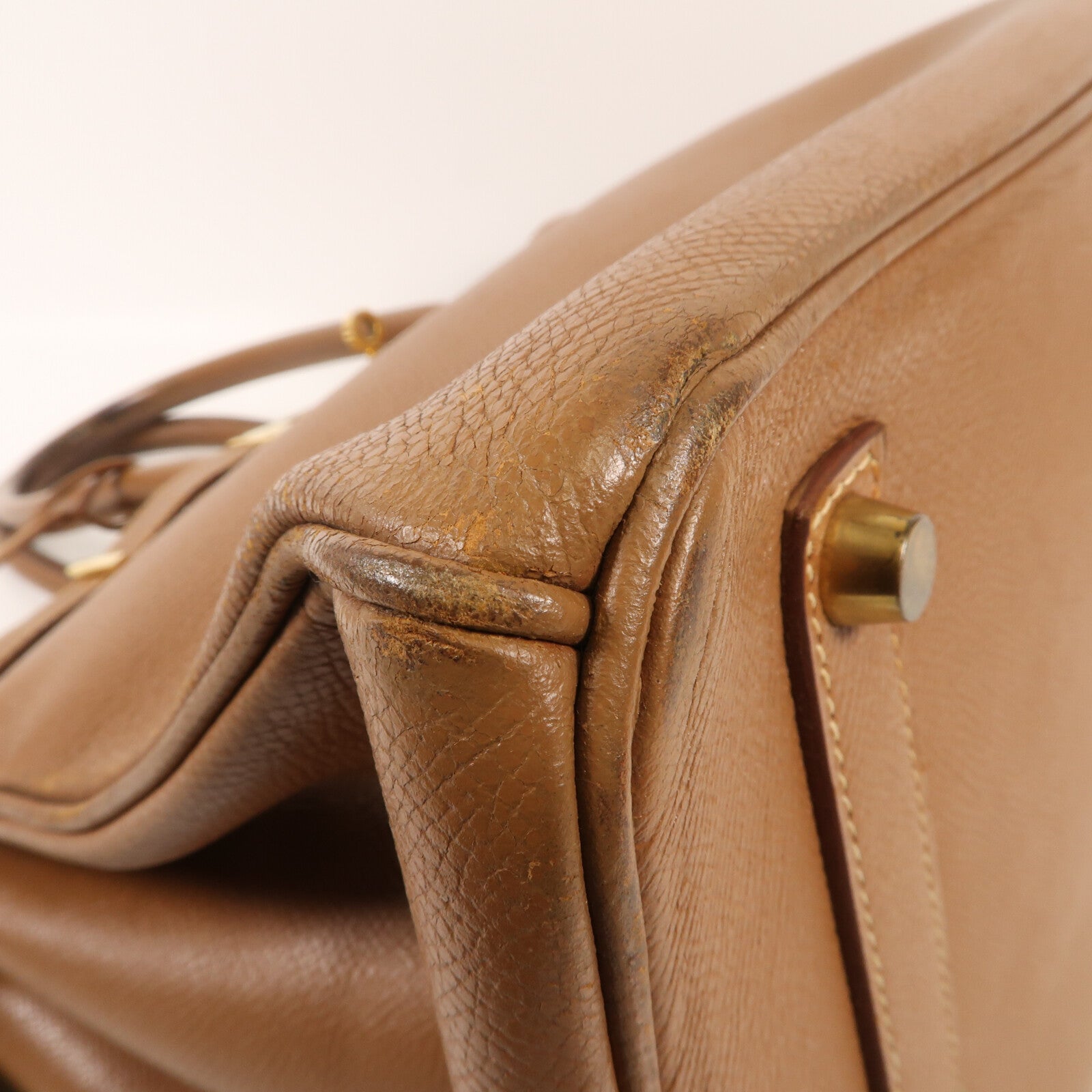HERMES Epsom皮革Birkin 35金扣手挽袋Gold
