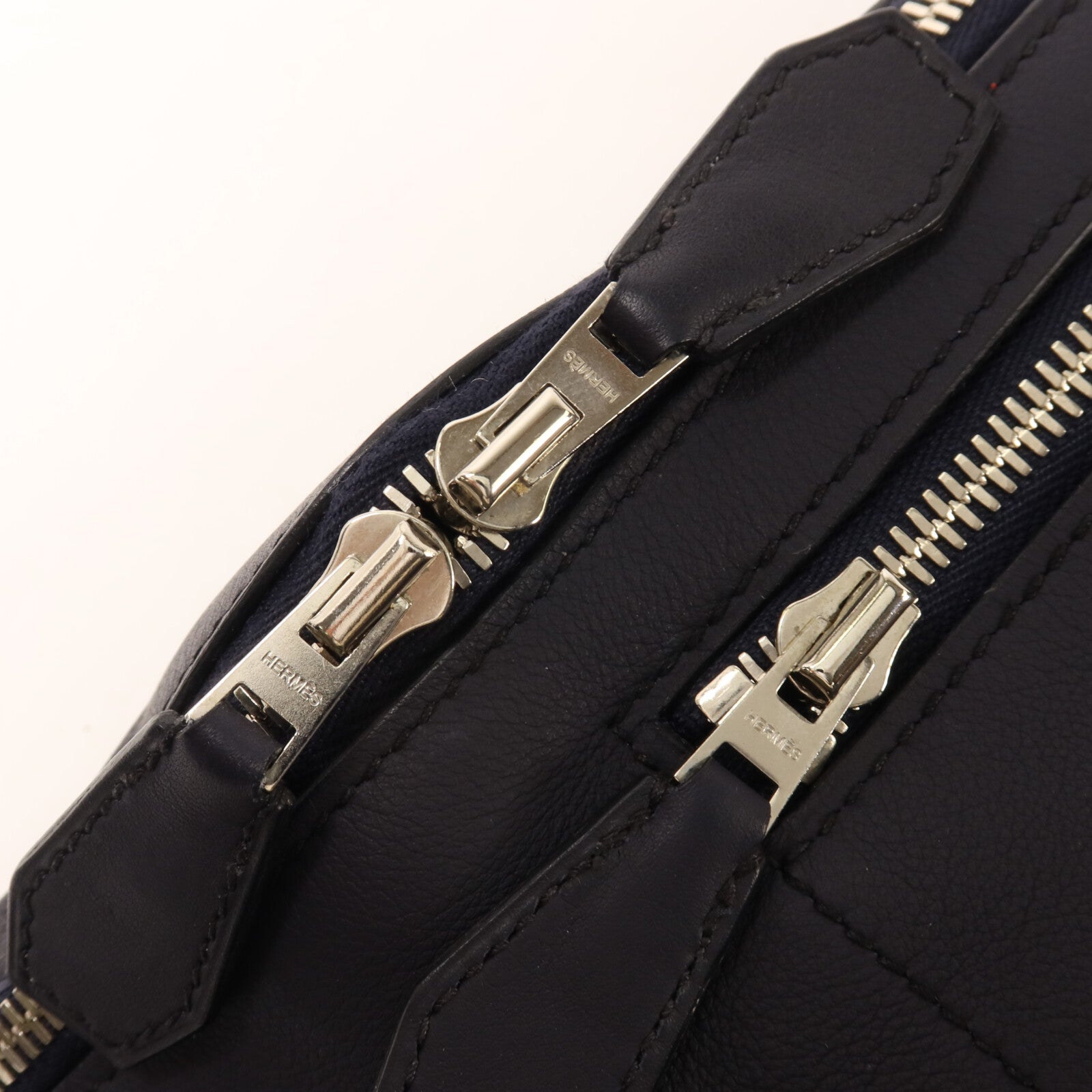 HERMES Evercolor皮革Sac Slide Cross肩背袋Bleu Nuit
