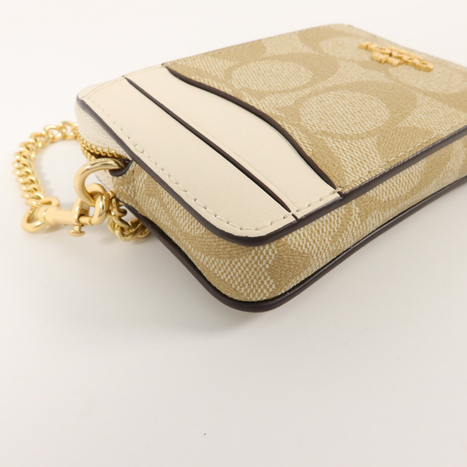 COACH 塗層帆布Zip Card Case卡片套