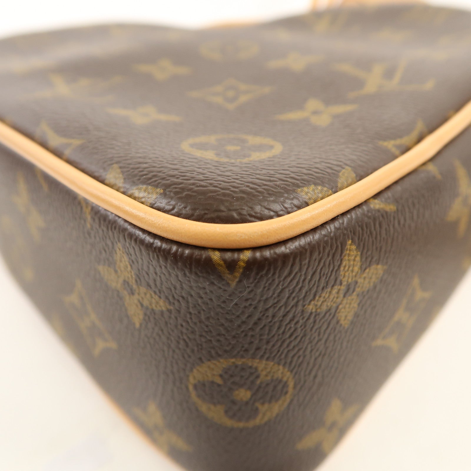 LOUIS VUITTON Monogram Game On Coeur金扣肩背袋棕色