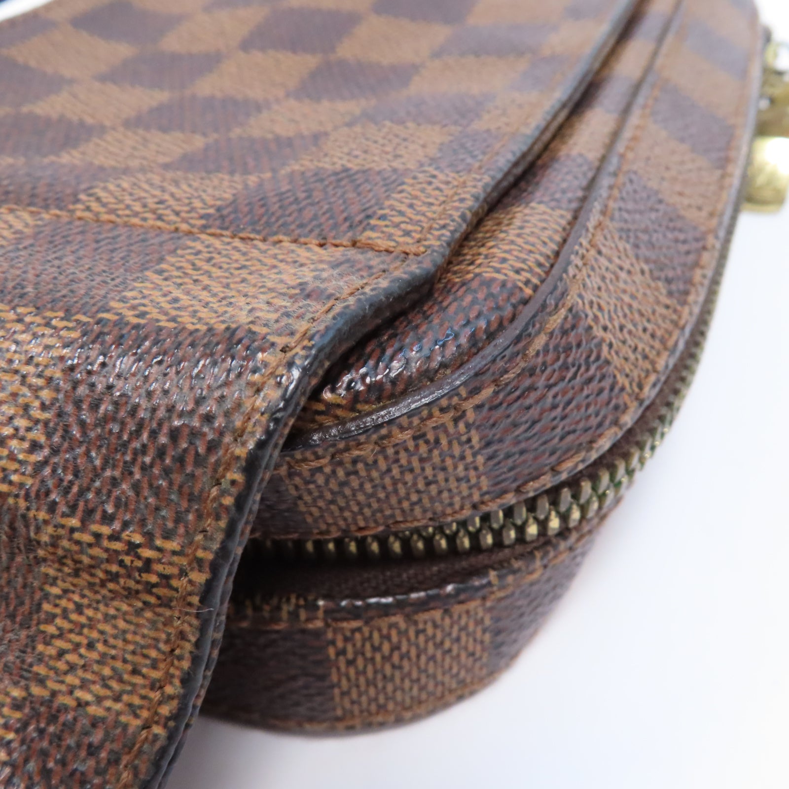 LOUIS VUITTON 【激減優惠】Damier Ebene Geronimos金扣腰包啡色